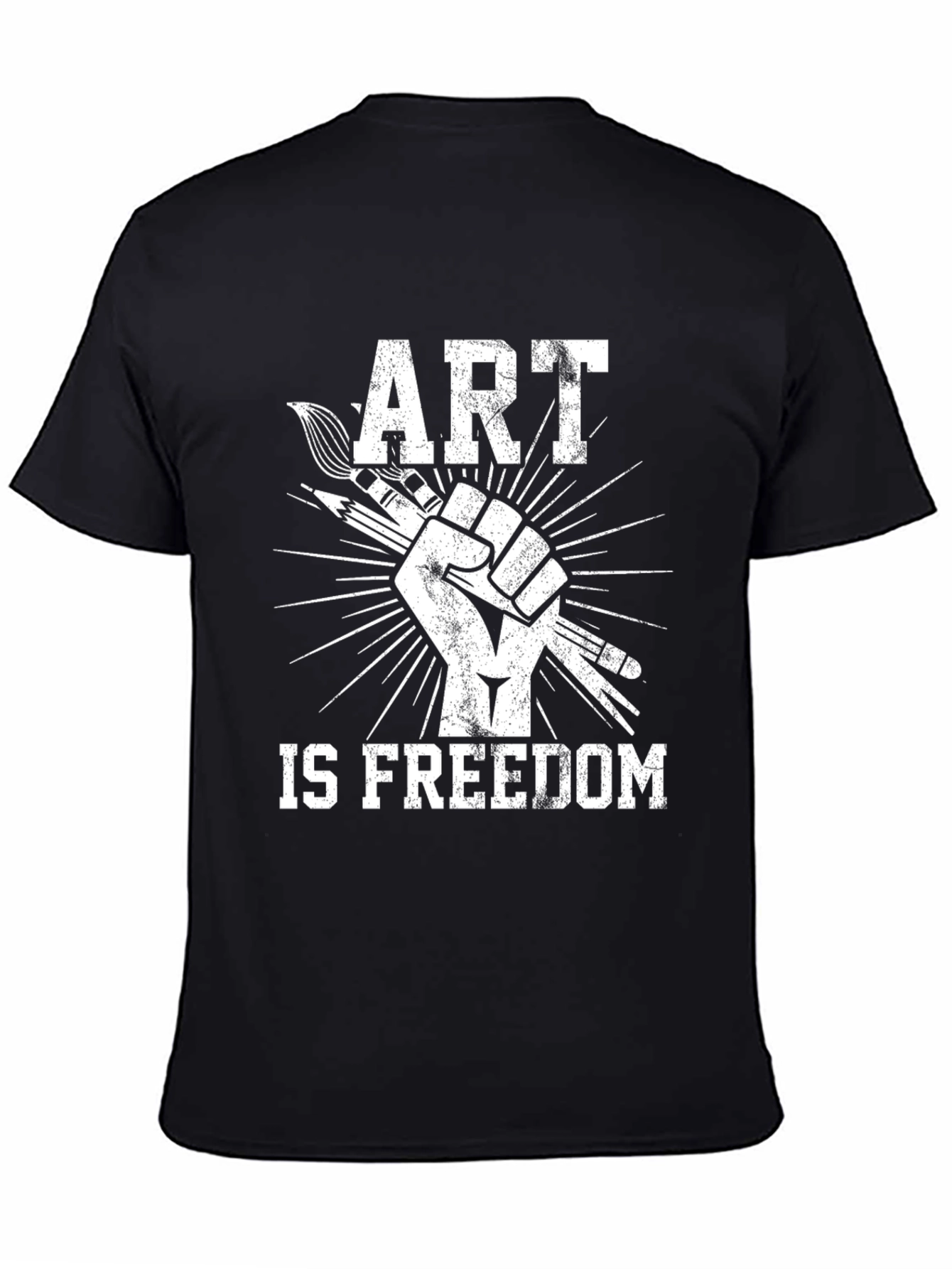 Black Art is Freedom Graphic T-Shirt view 4