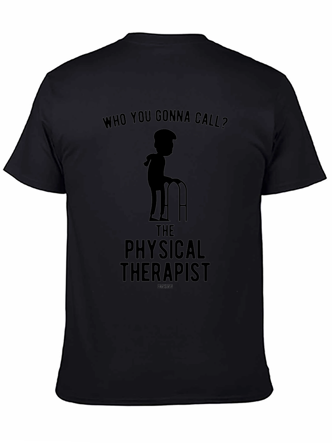 Black Physical Therapist T-Shirt - Funny Therapy Gift view 4