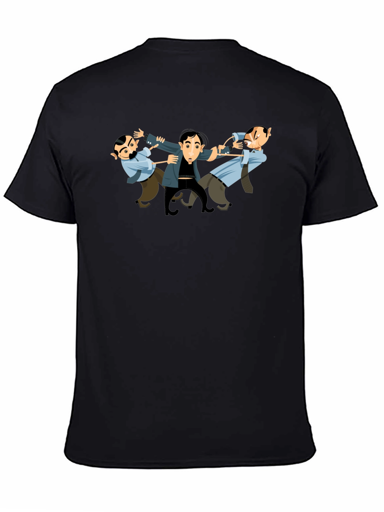 The Three Stooges T-Shirt - Black Cotton Tee - 4