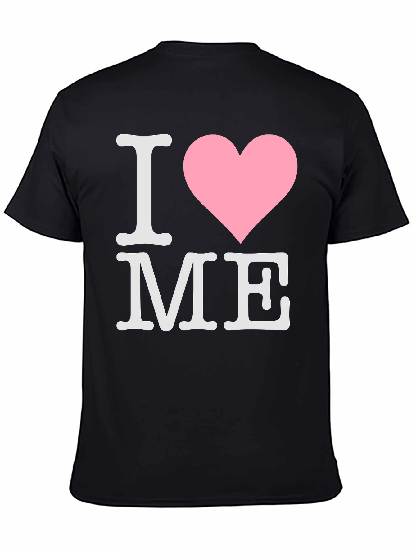 Black I Heart ME Graphic Tee - Black T-Shirt view 4