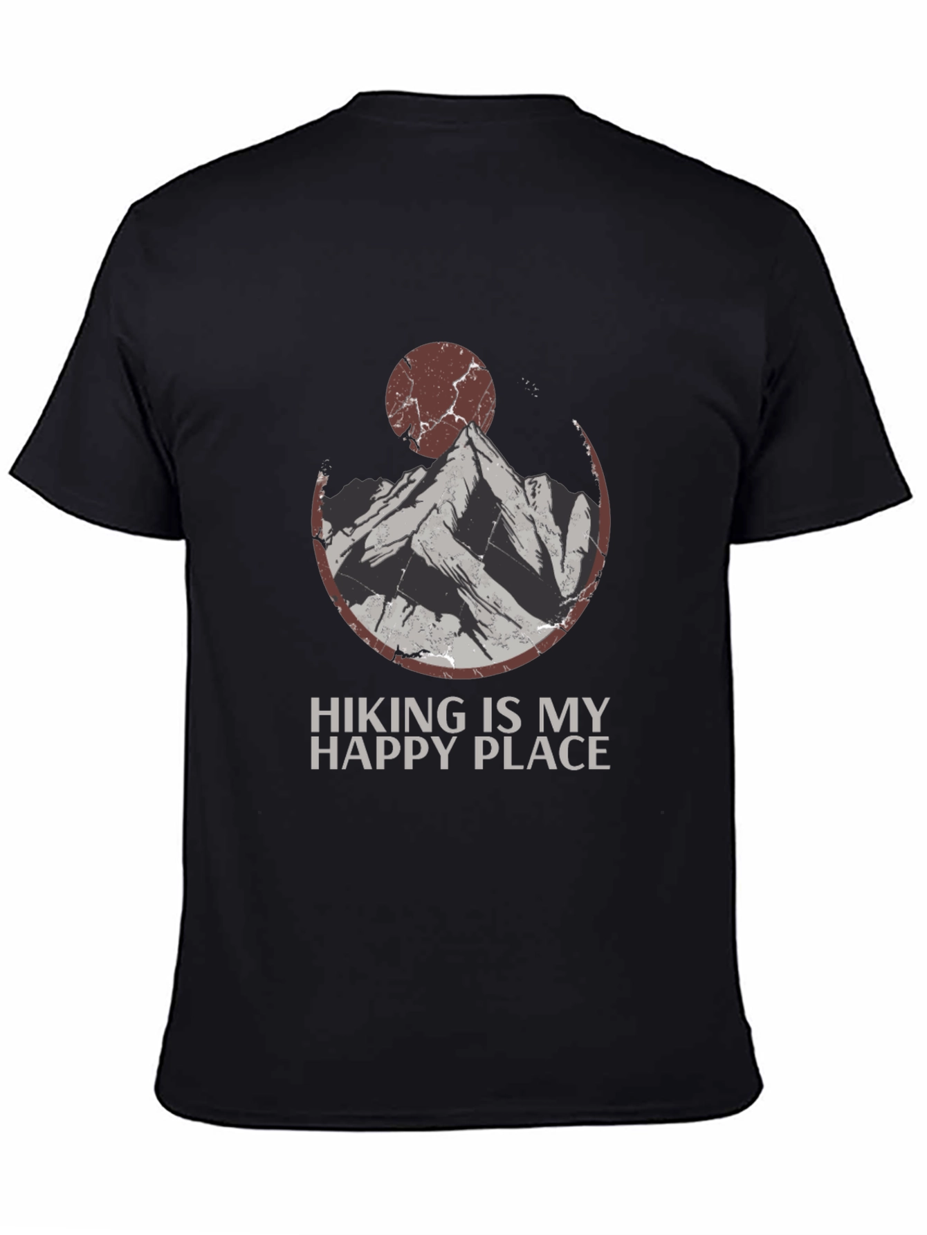 Black Hiking is My Happy Place Graphic Tee view 4
