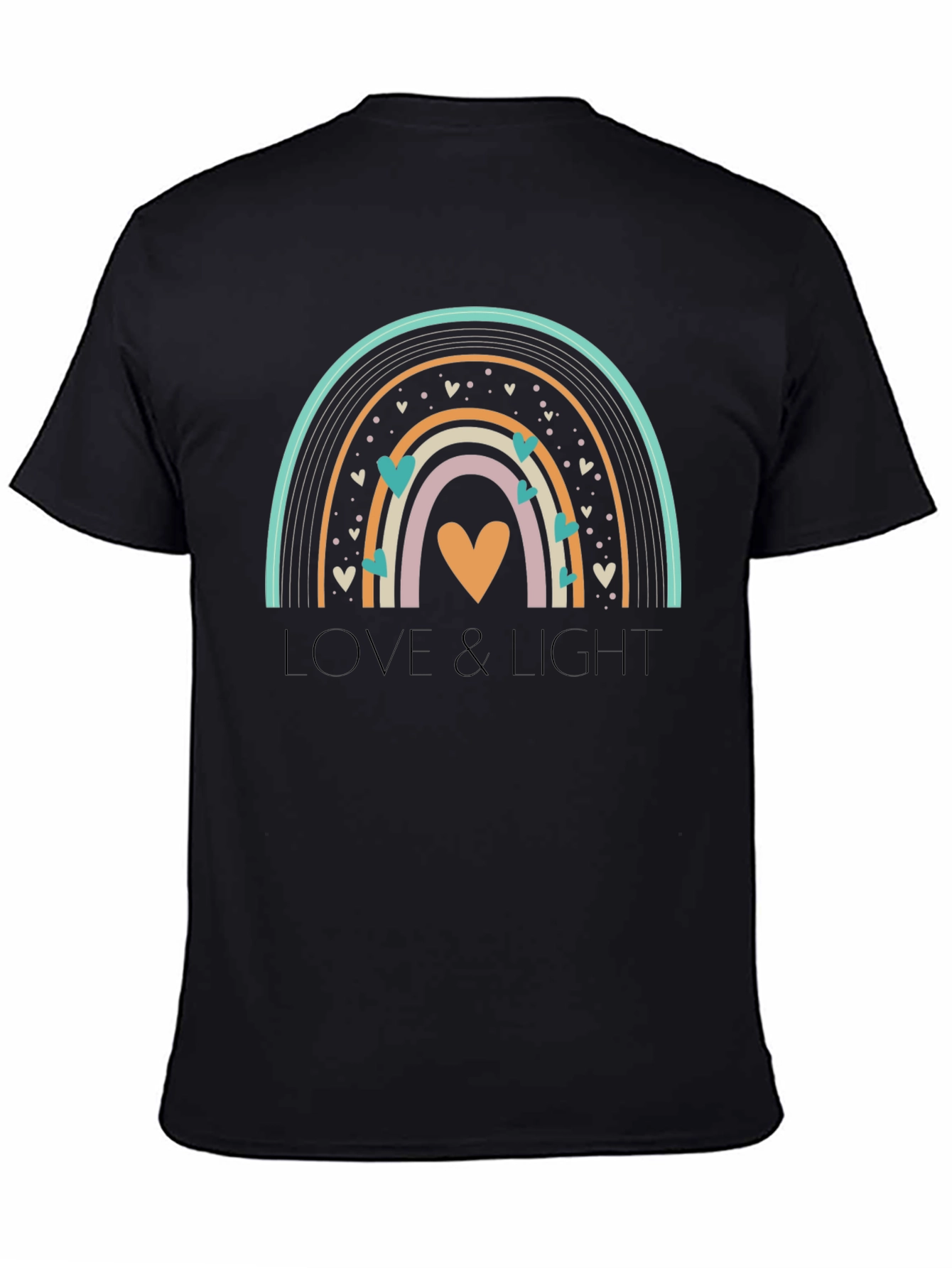Black Love & Light Rainbow Graphic T-Shirt view 4