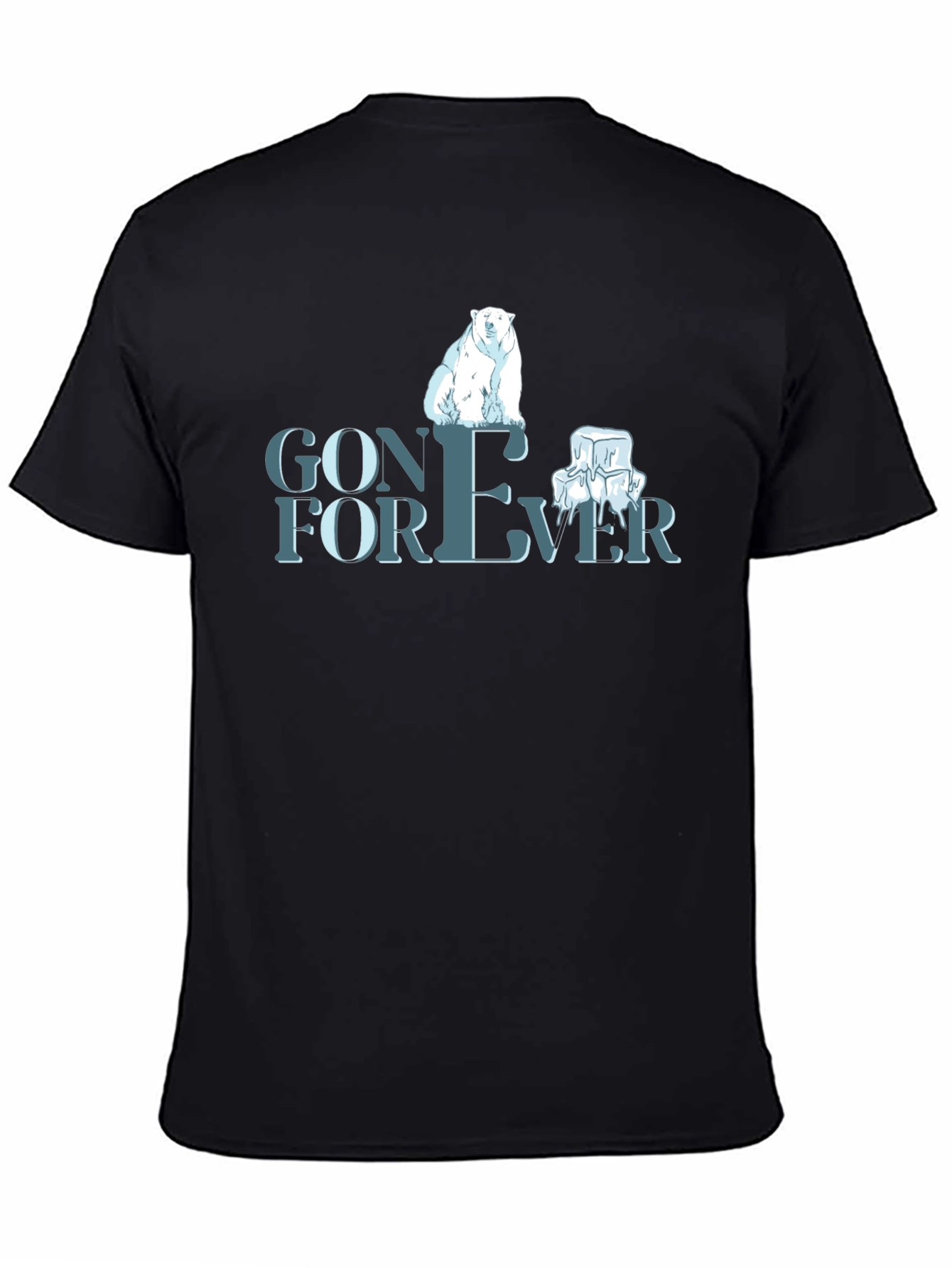 Black Gone Forever Graphic T-Shirt view 4