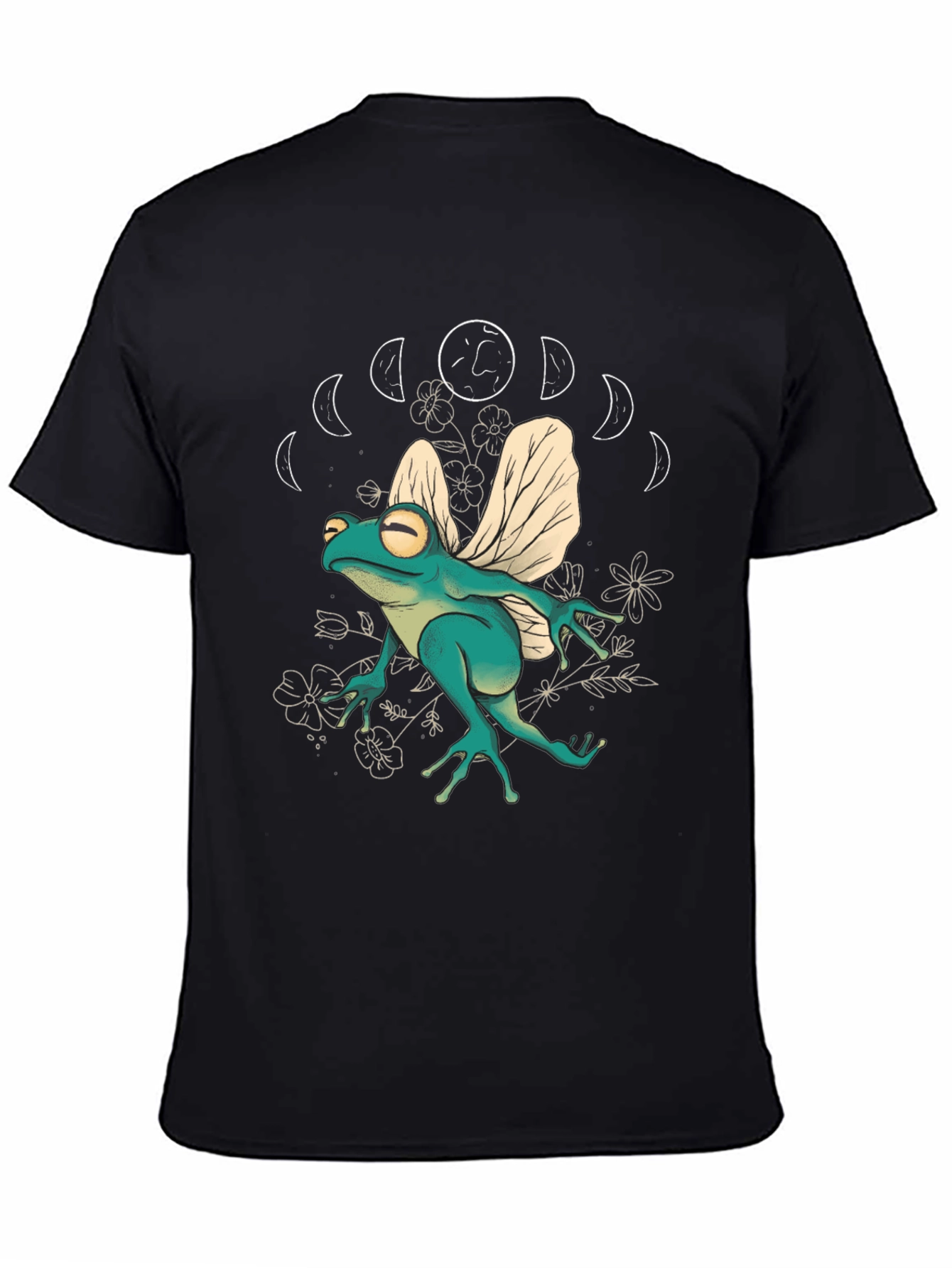 Black Frog with Wings T-Shirt view 4