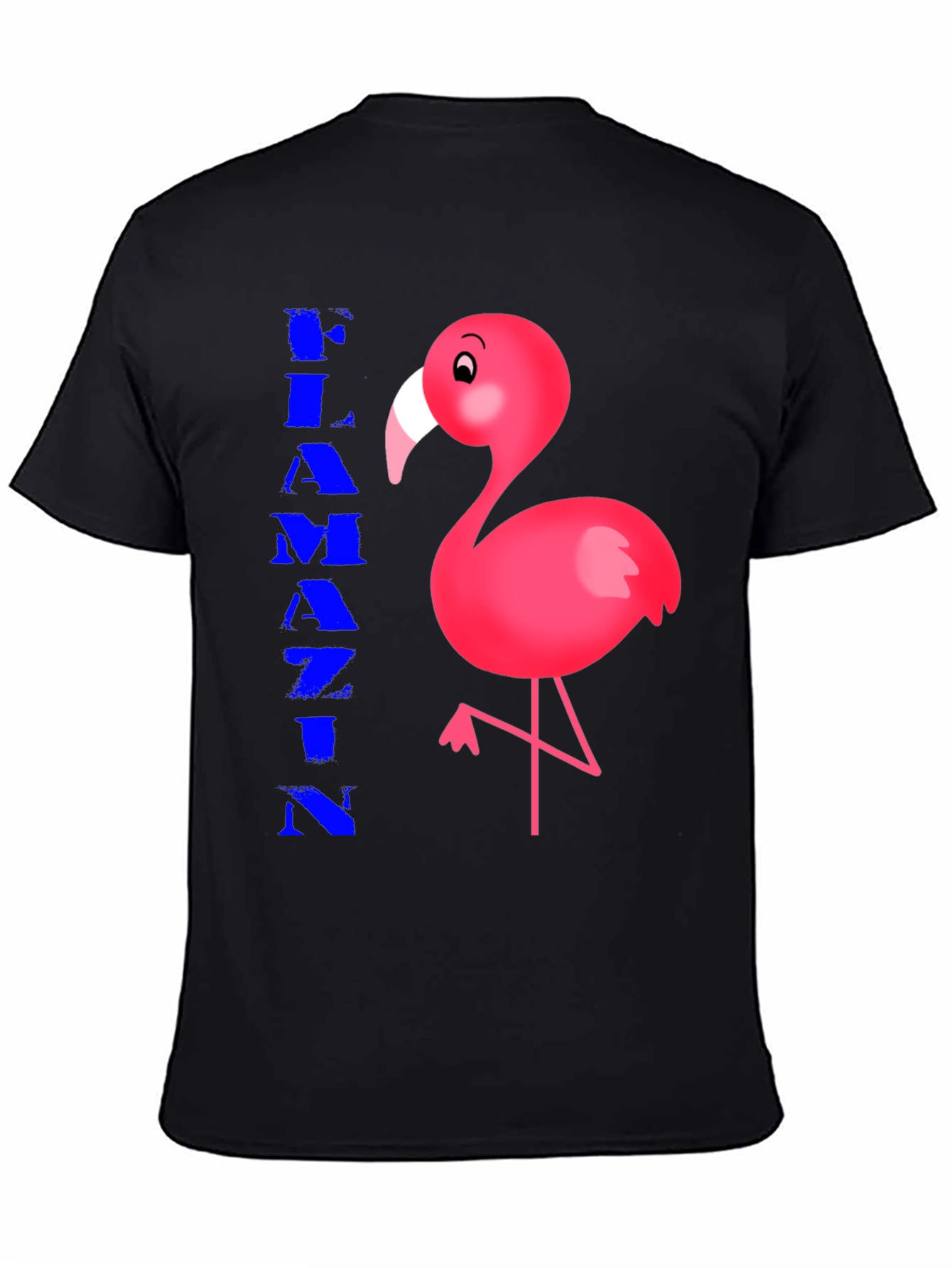Black Flamin' Flamingo Graphic Tee - Stylish Cotton Comfort view 4