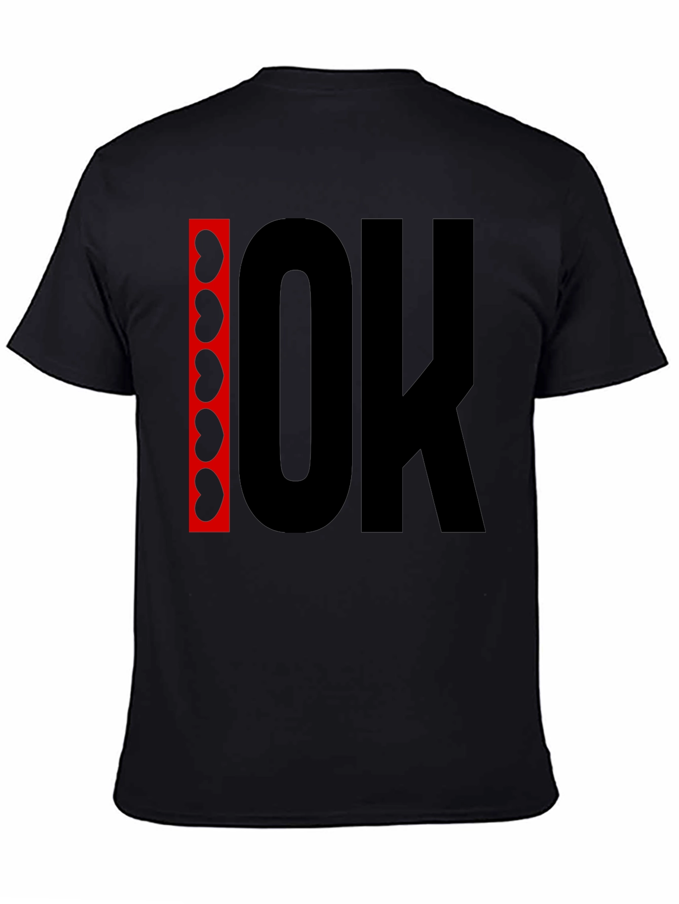 Black Funny Kidney OK Graphic T-Shirt - Unisex view 4