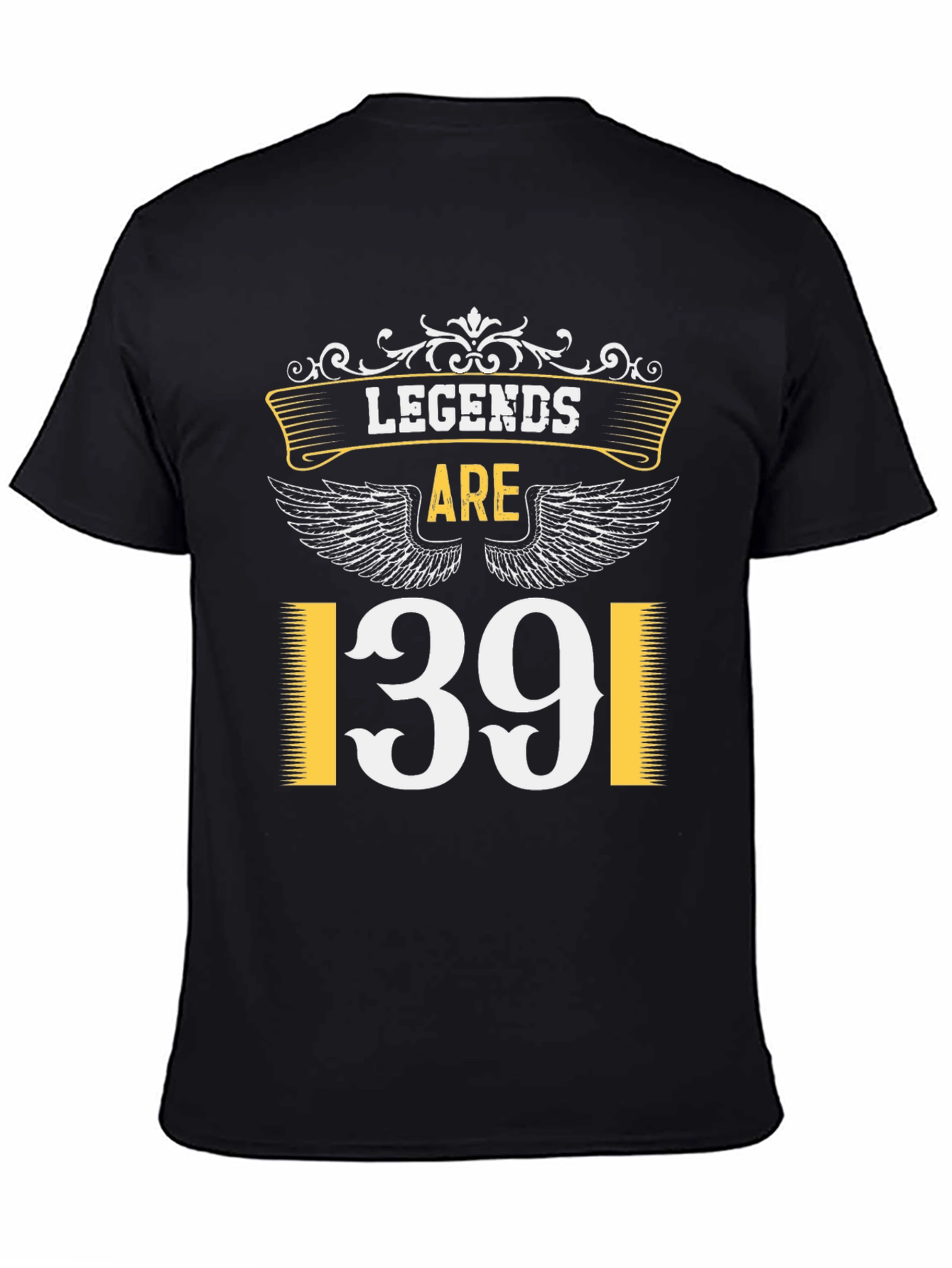 Black Legends Are 139 T-Shirt - Black view 4