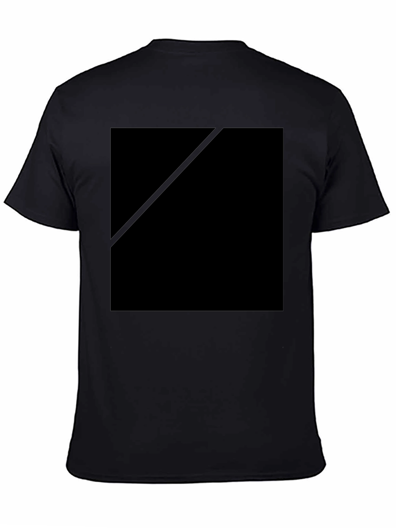 Black Black Crew Neck Casual T-Shirt view 4