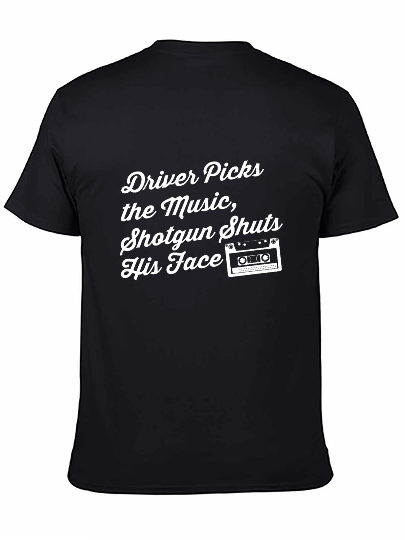 Black Driver Picks the Music T-Shirt - Unisex Tee view 4