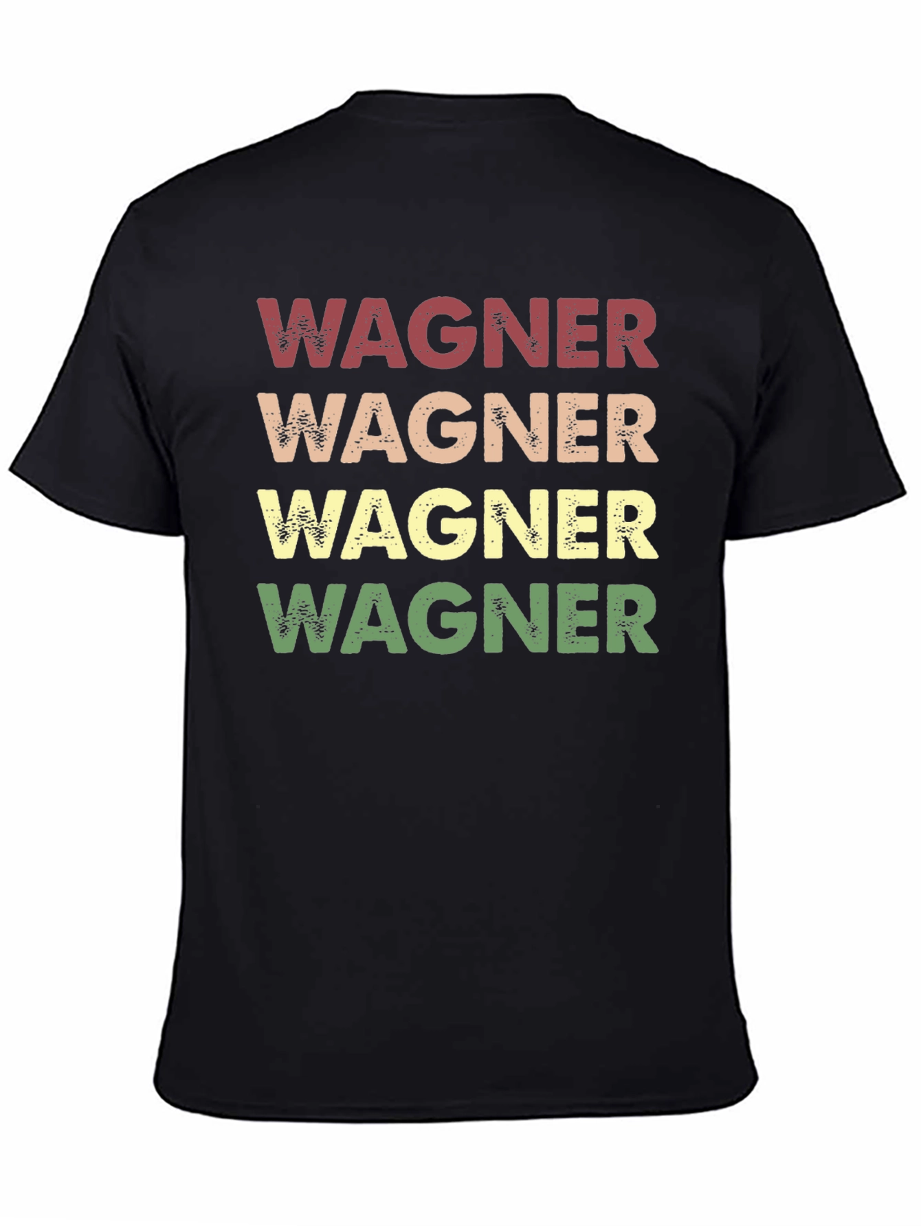 Black Wagner Retro T-Shirt view 4