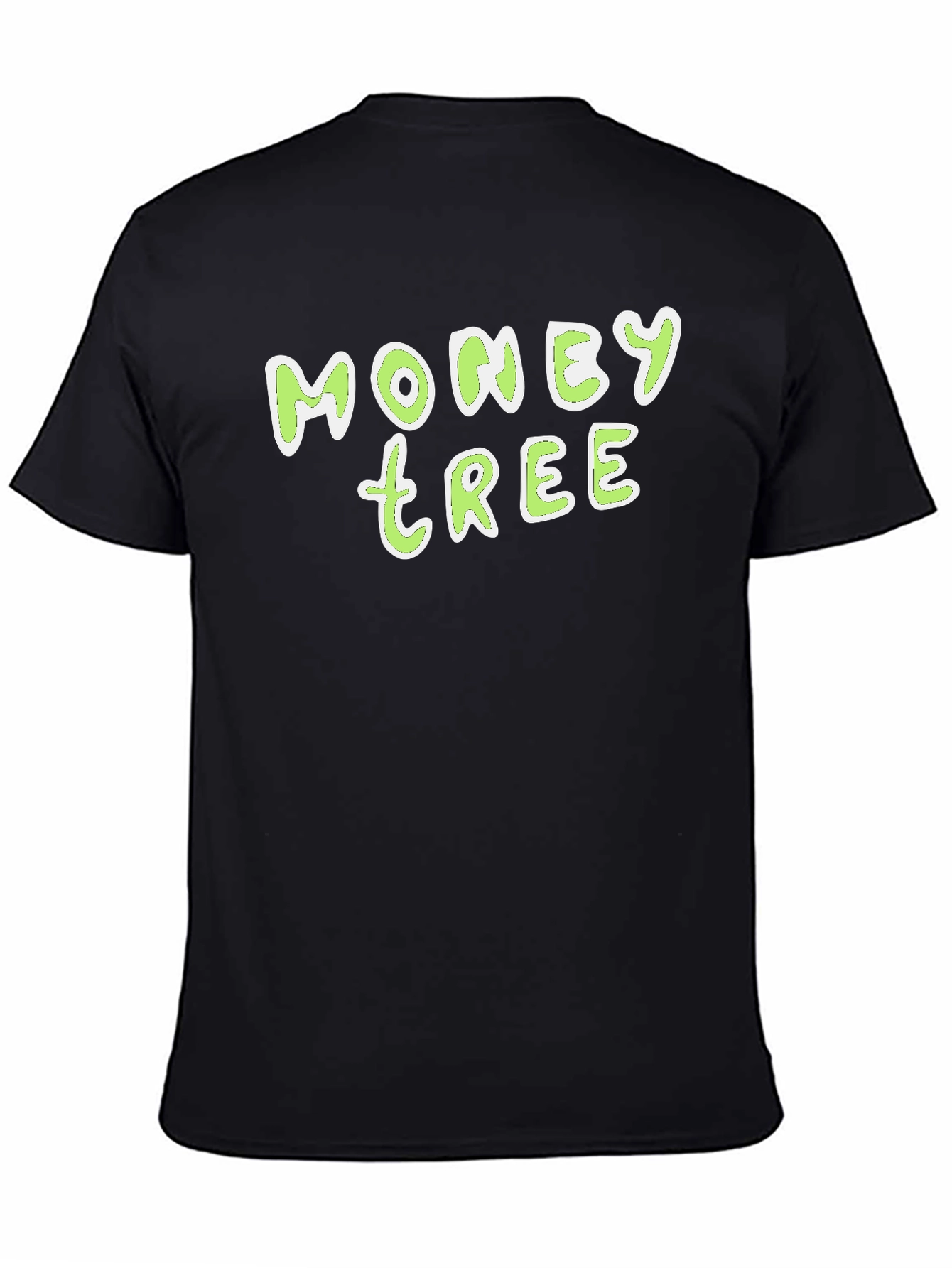Black Money Tree Graphic Tee - Trendy Casual Style view 4