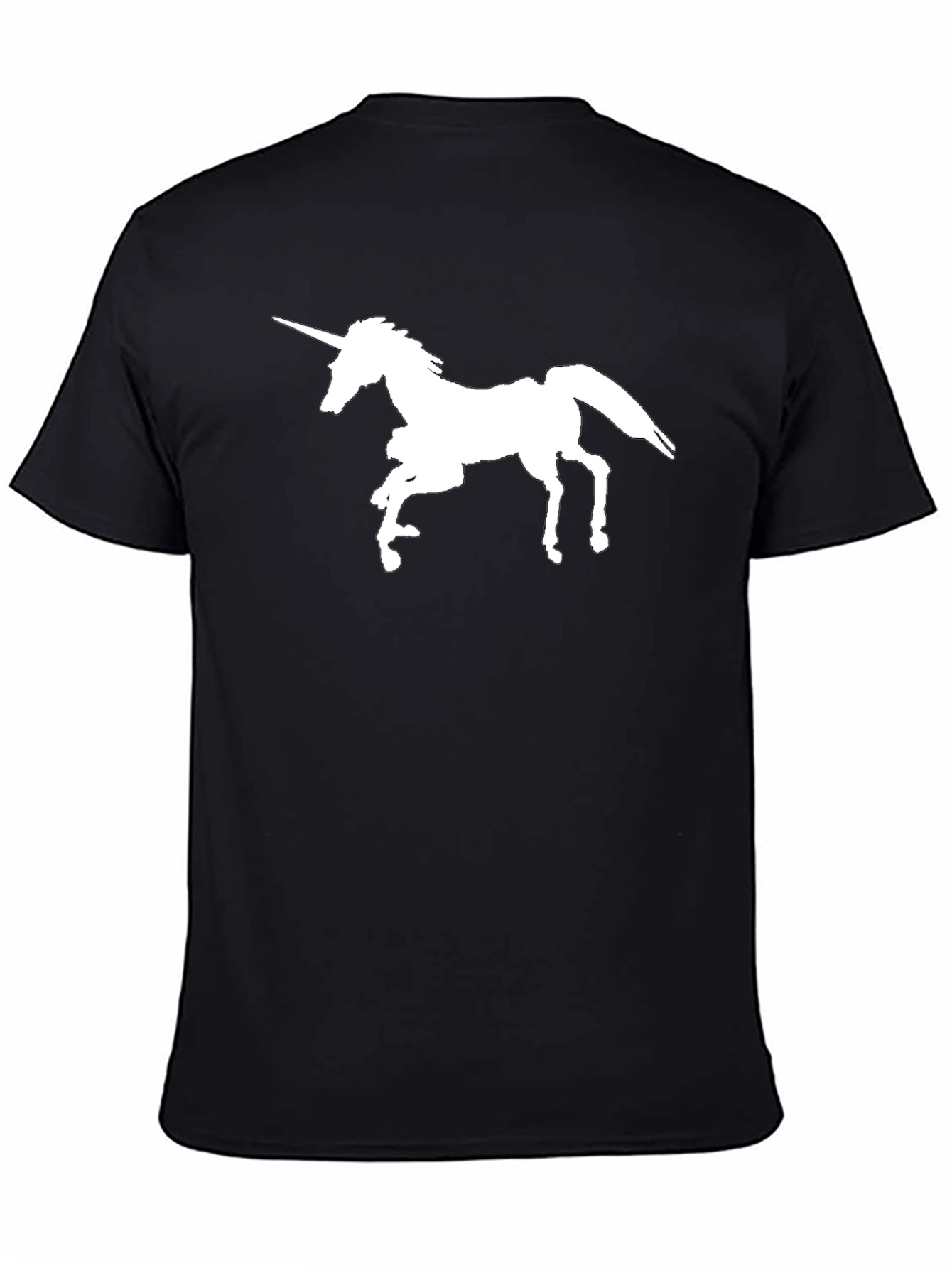 Black Unicorn Graphic Tee - Classic Black Cotton view 4