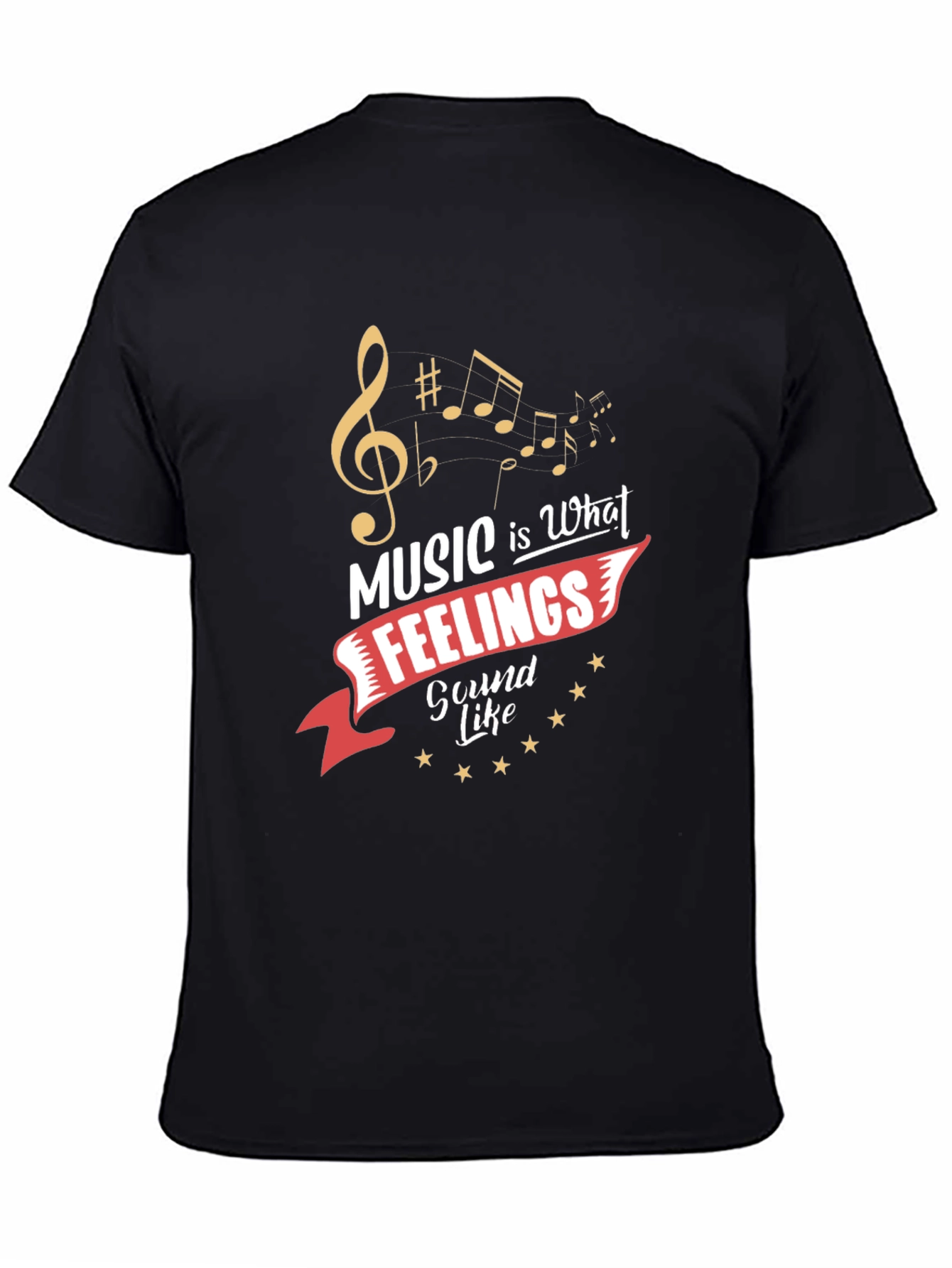 Black Music is What Feelings Sound Like T-Shirt view 4