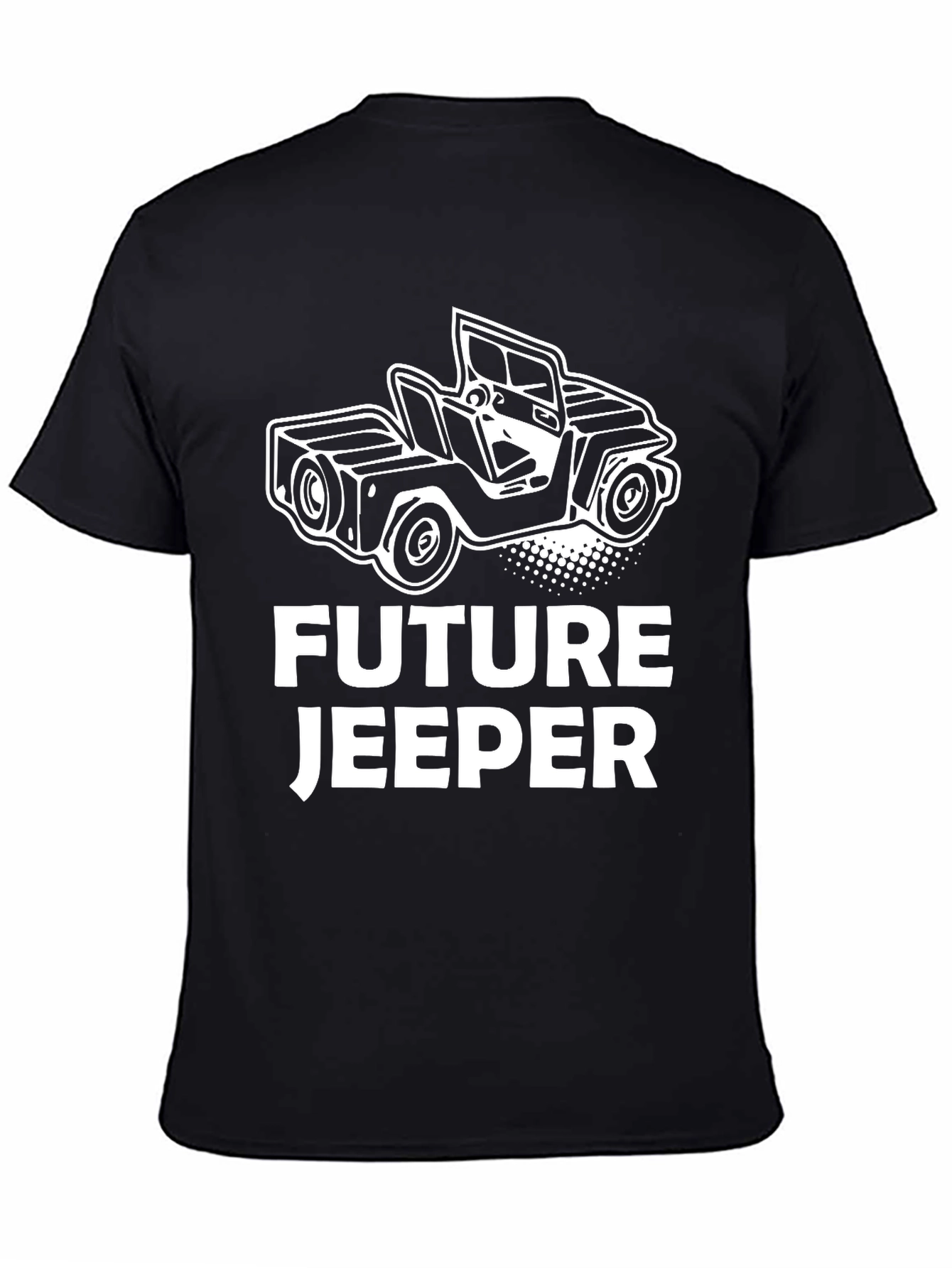 Black Future Jeeper Black T-Shirt - Car Enthusiast Apparel view 4