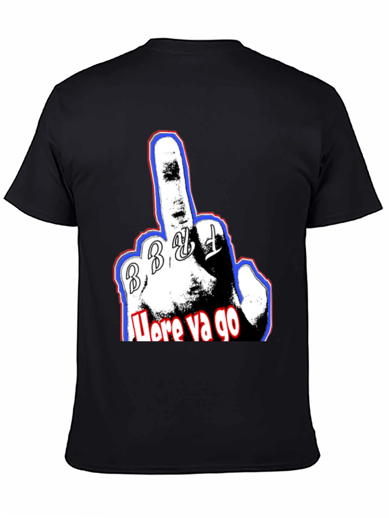 Black Offensive Funny T-Shirt view 4