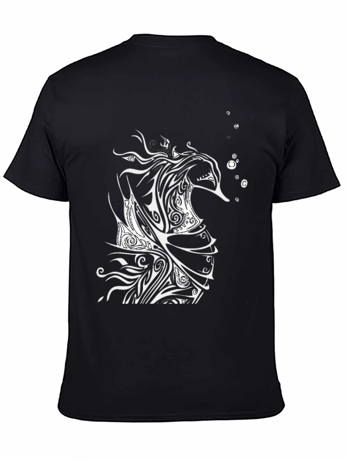Black Black Seahorse Graphic Tee view 4