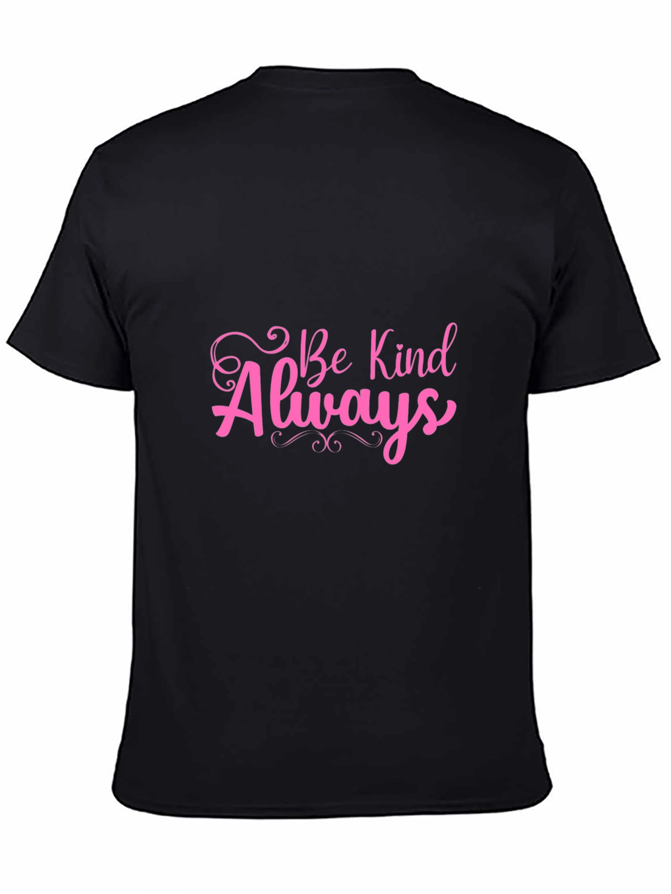 Black Be Kind Always Graphic Tee - Black Unisex T-Shirt view 4