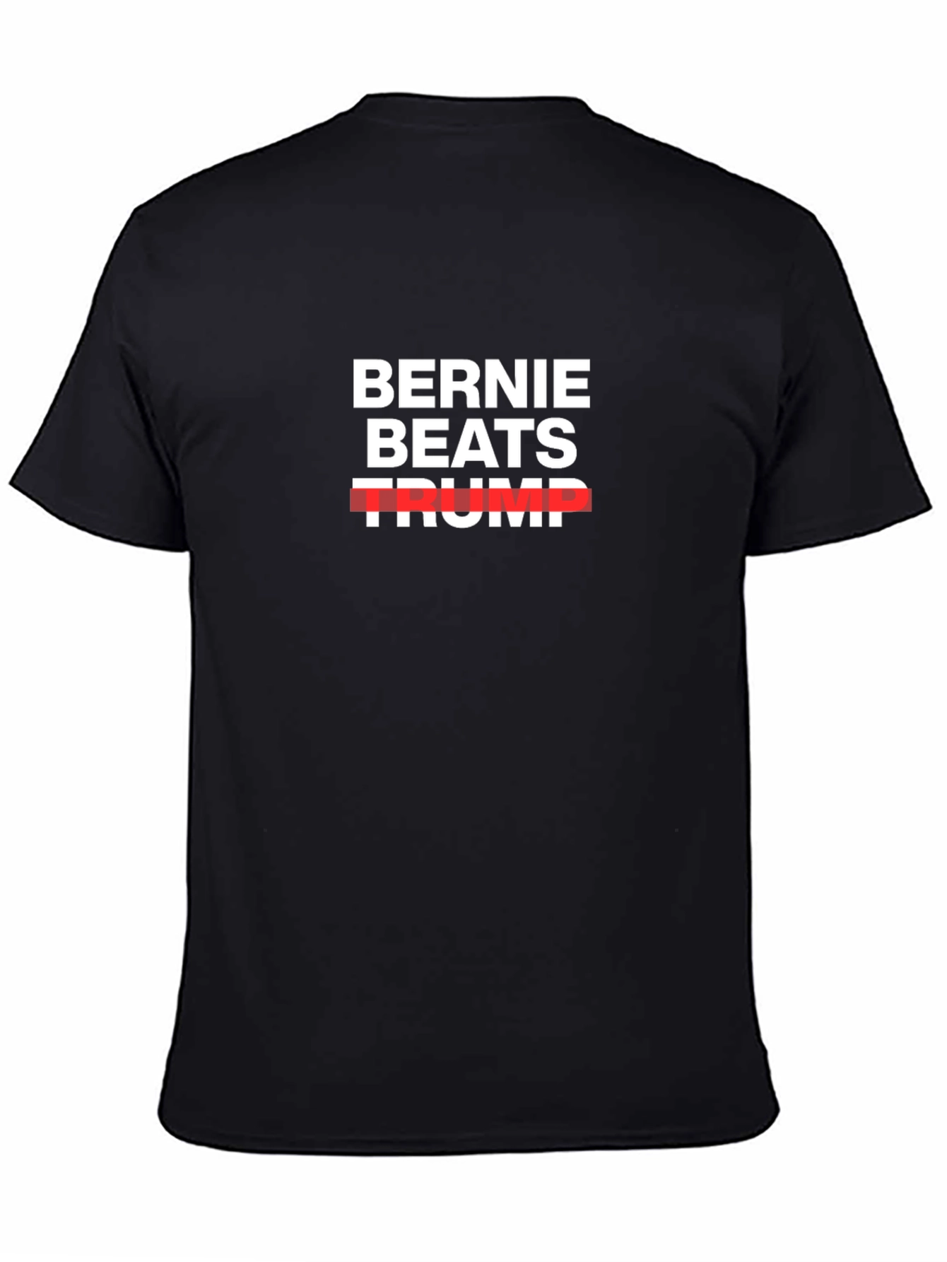 Black Bernie Beats Trump Graphic Tee view 4