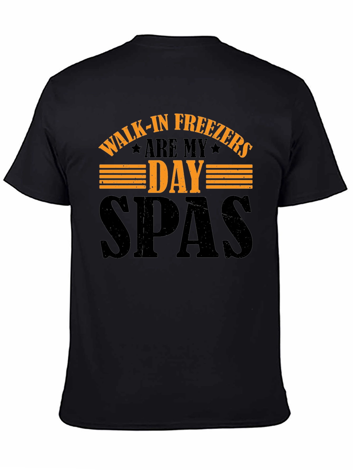 Black Walk-in Freezers Are My Day SPAs T-Shirt view 4