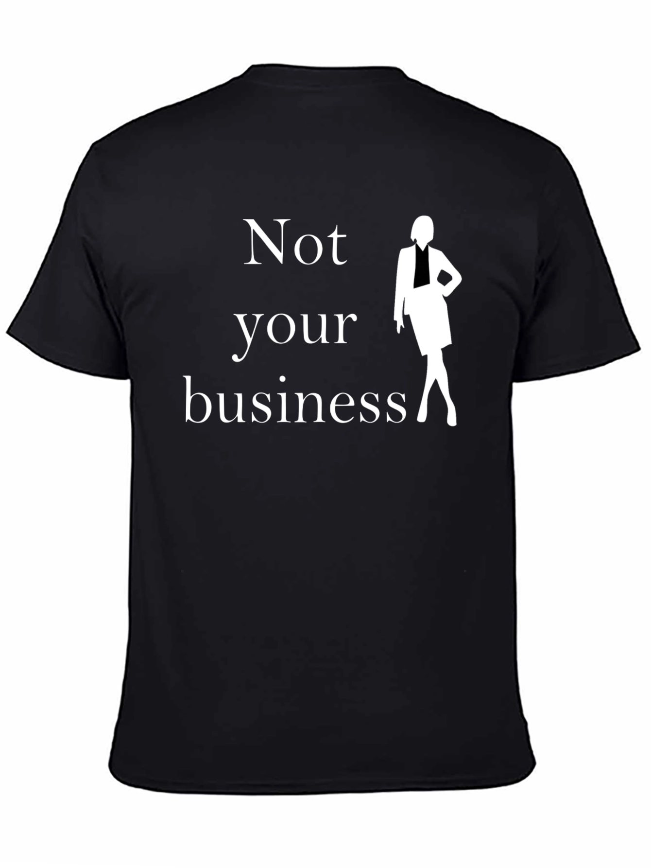 Black Not Your Business Graphic Tee - Sassy Style view 4
