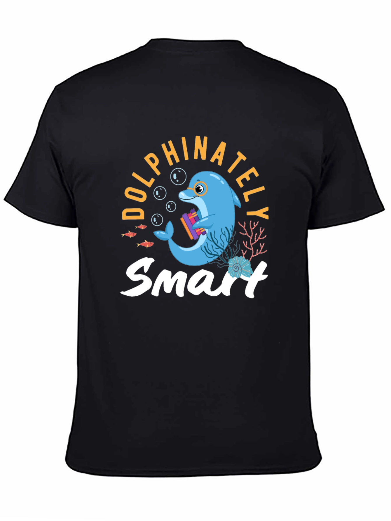 Black Dolphinately Smart T-Shirt view 4