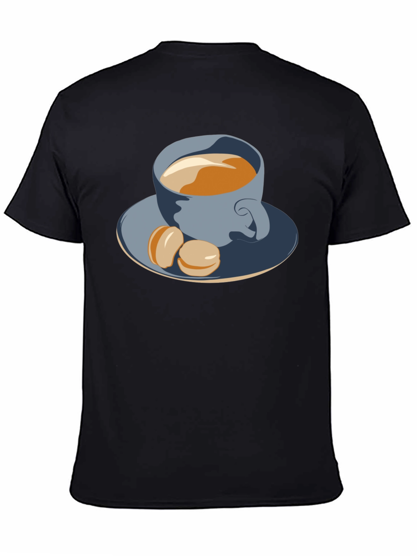 Black Coffee & Macarons Graphic Tee - Stylish Comfort view 4