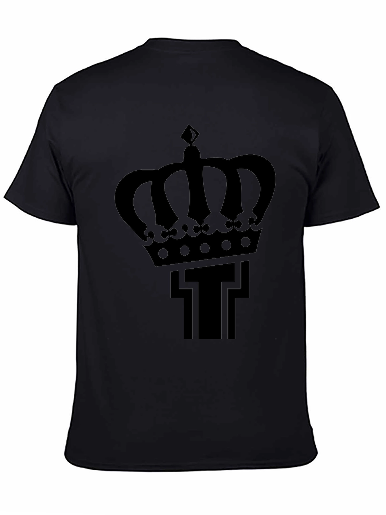 Black Crown T Black Graphic Tee view 4