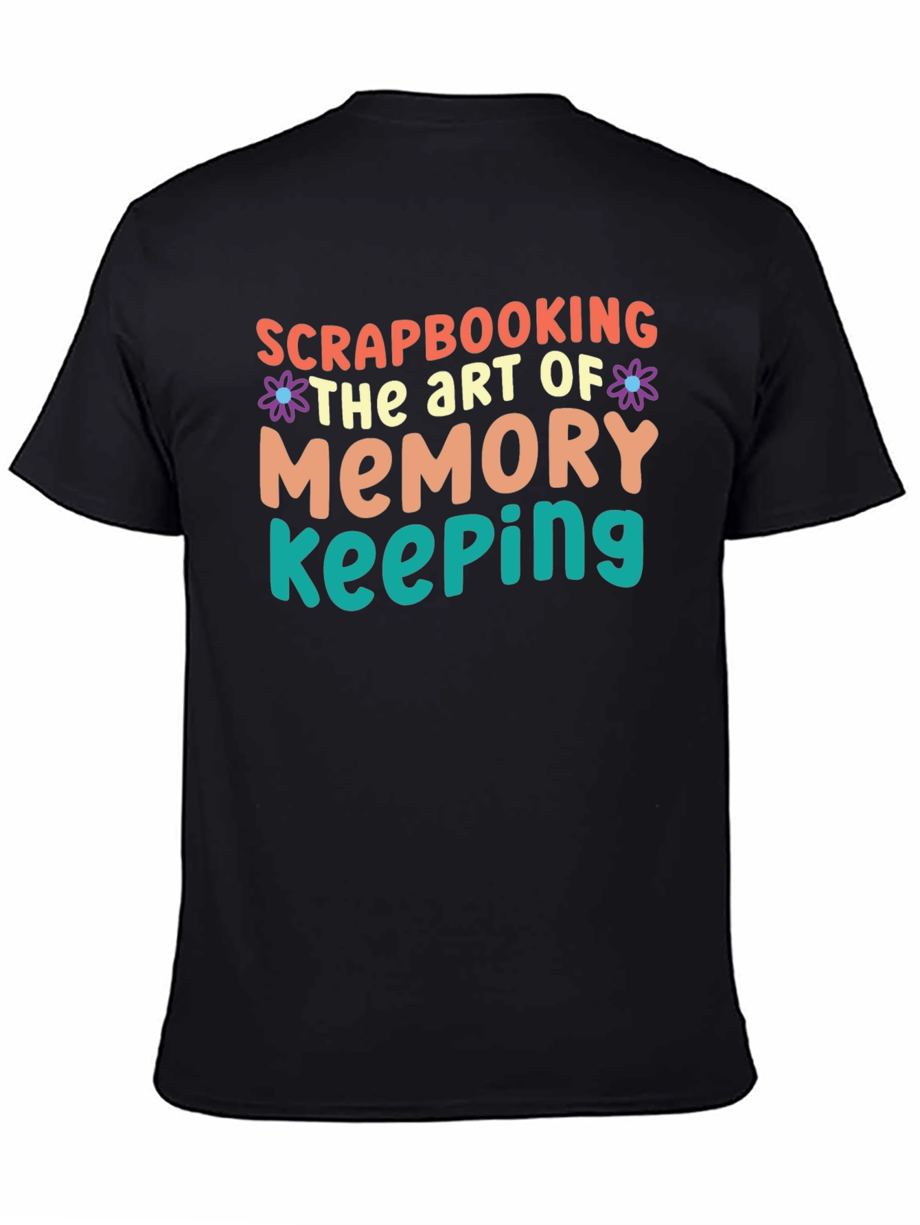 Black Scrapbooking Memory Keeping Graphic Tee view 4