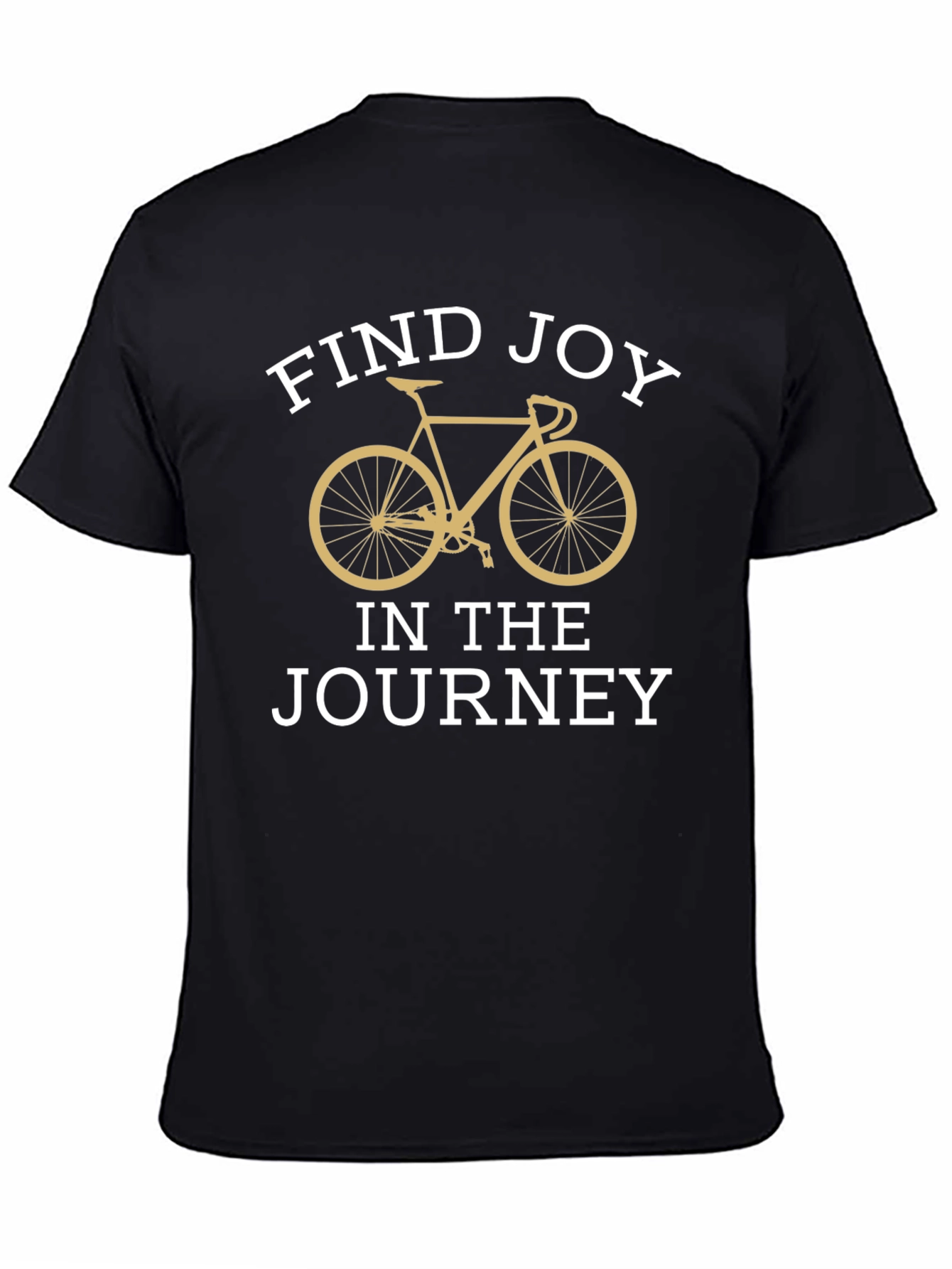 Black Find Joy Cycling T-Shirt - Inspirational Ride view 4