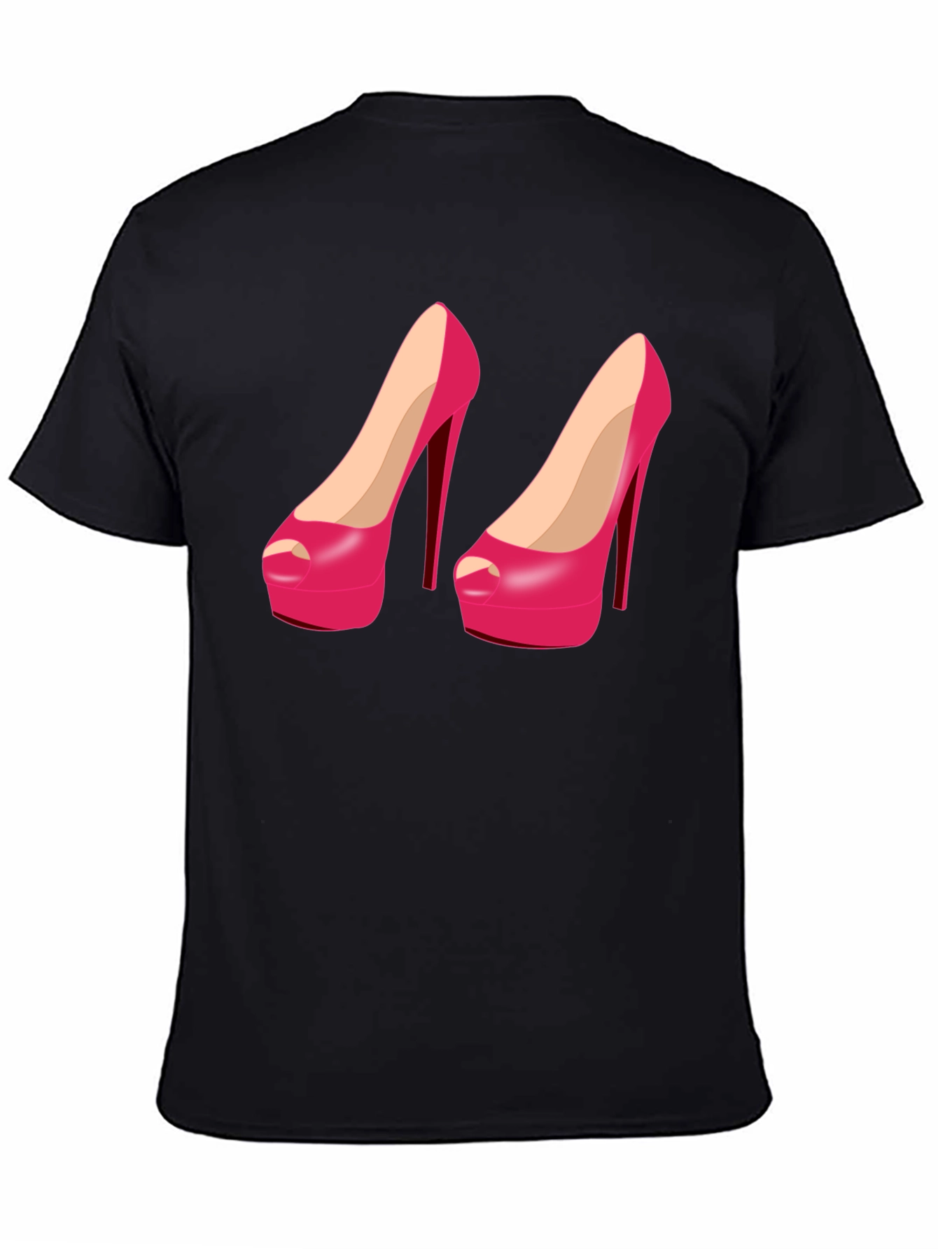 Black Stiletto Heel Graphic Tee view 4