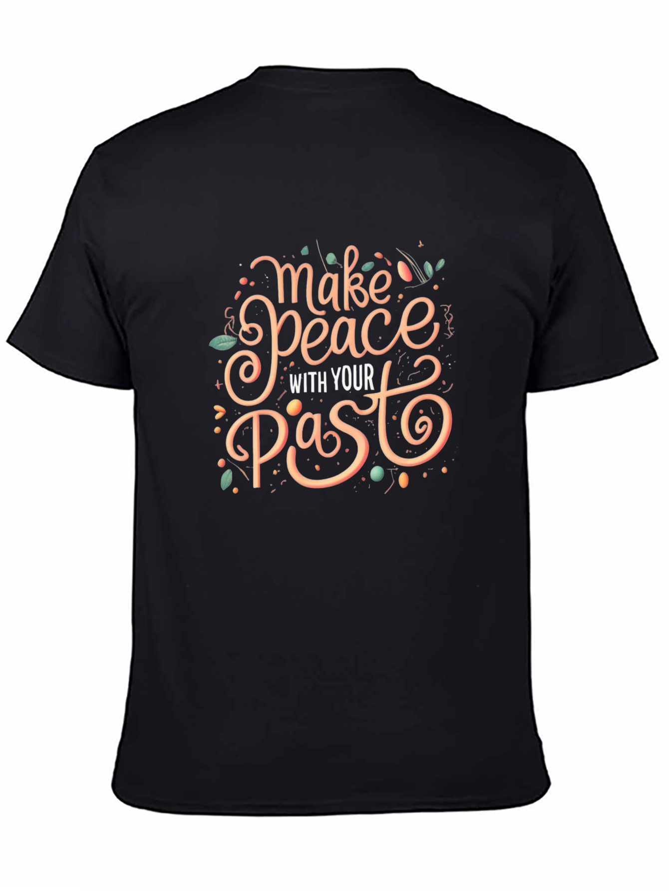 Black Make Peace With Your Past Graphic Tee view 4