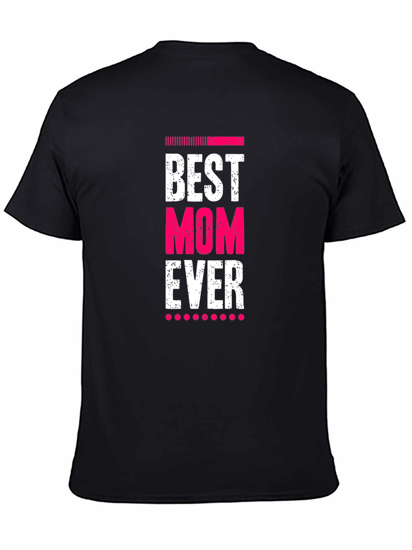 Black Best Mom Ever Black T-Shirt view 4
