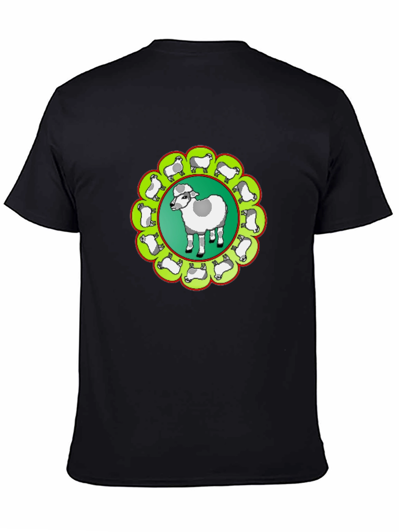 Black Sheep Circle Black T-Shirt view 4