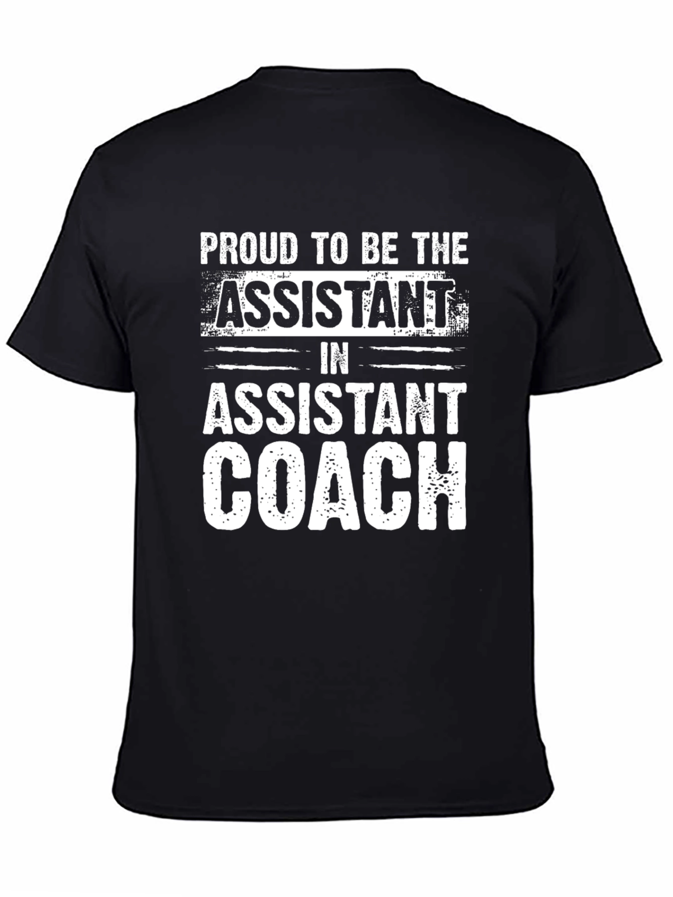 Black Proud Assistant Coach Black T-Shirt view 4