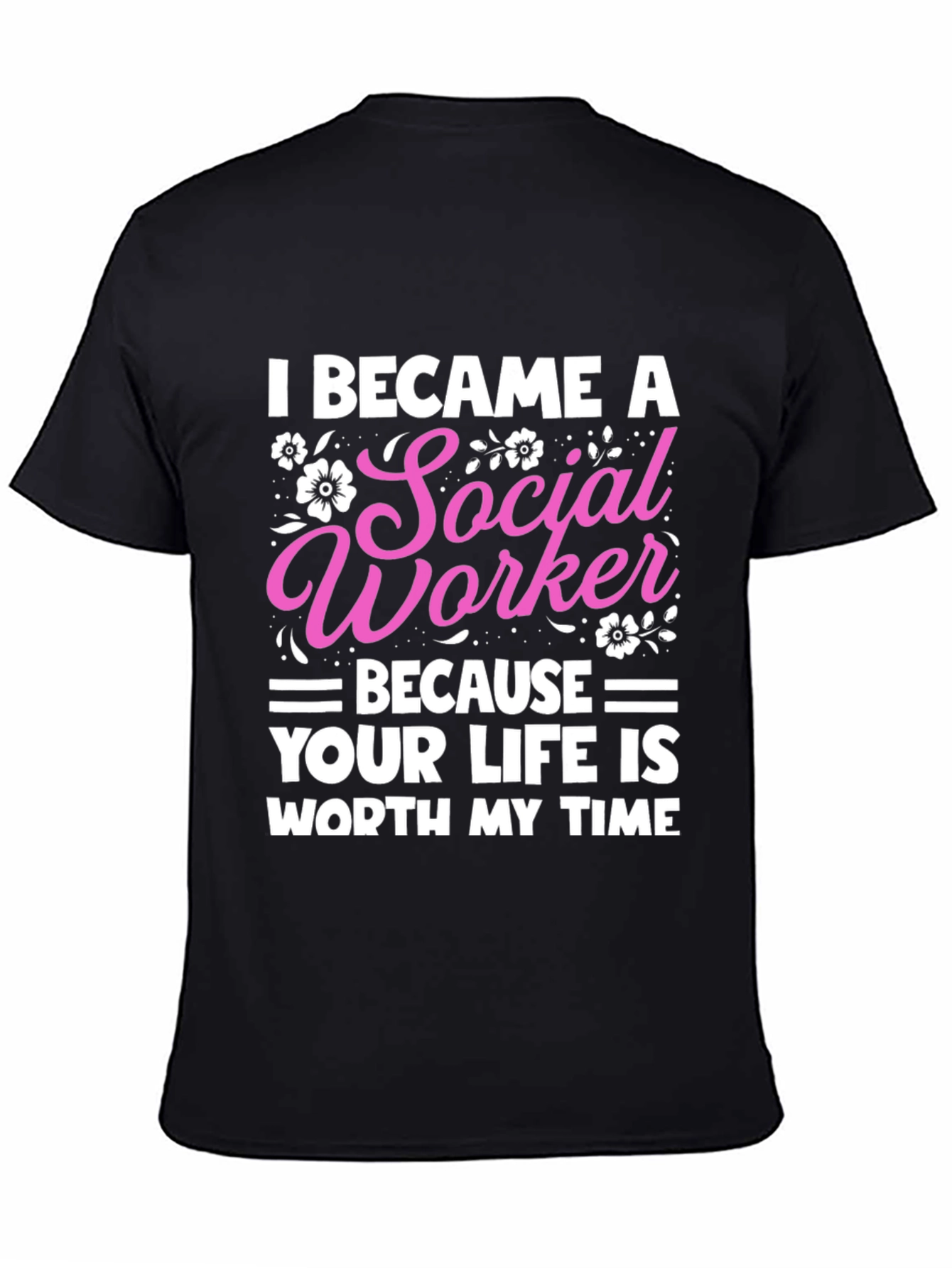 Black Social Worker T-Shirt: Worth My Time view 4