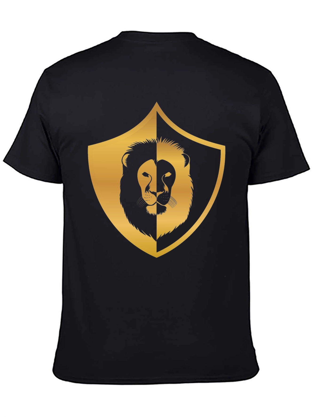 Black Lion Shield Graphic Tee - Black view 4