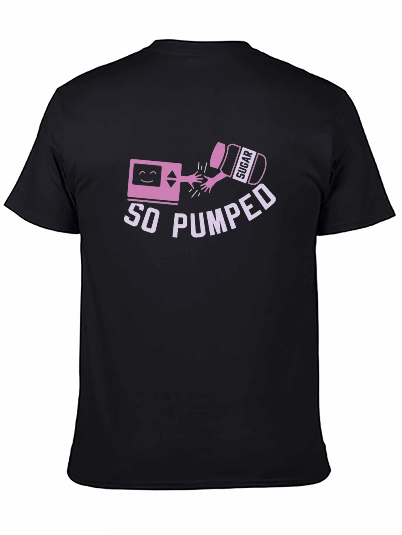 Black So Pumped T-Shirt - Black Cotton Tee view 4