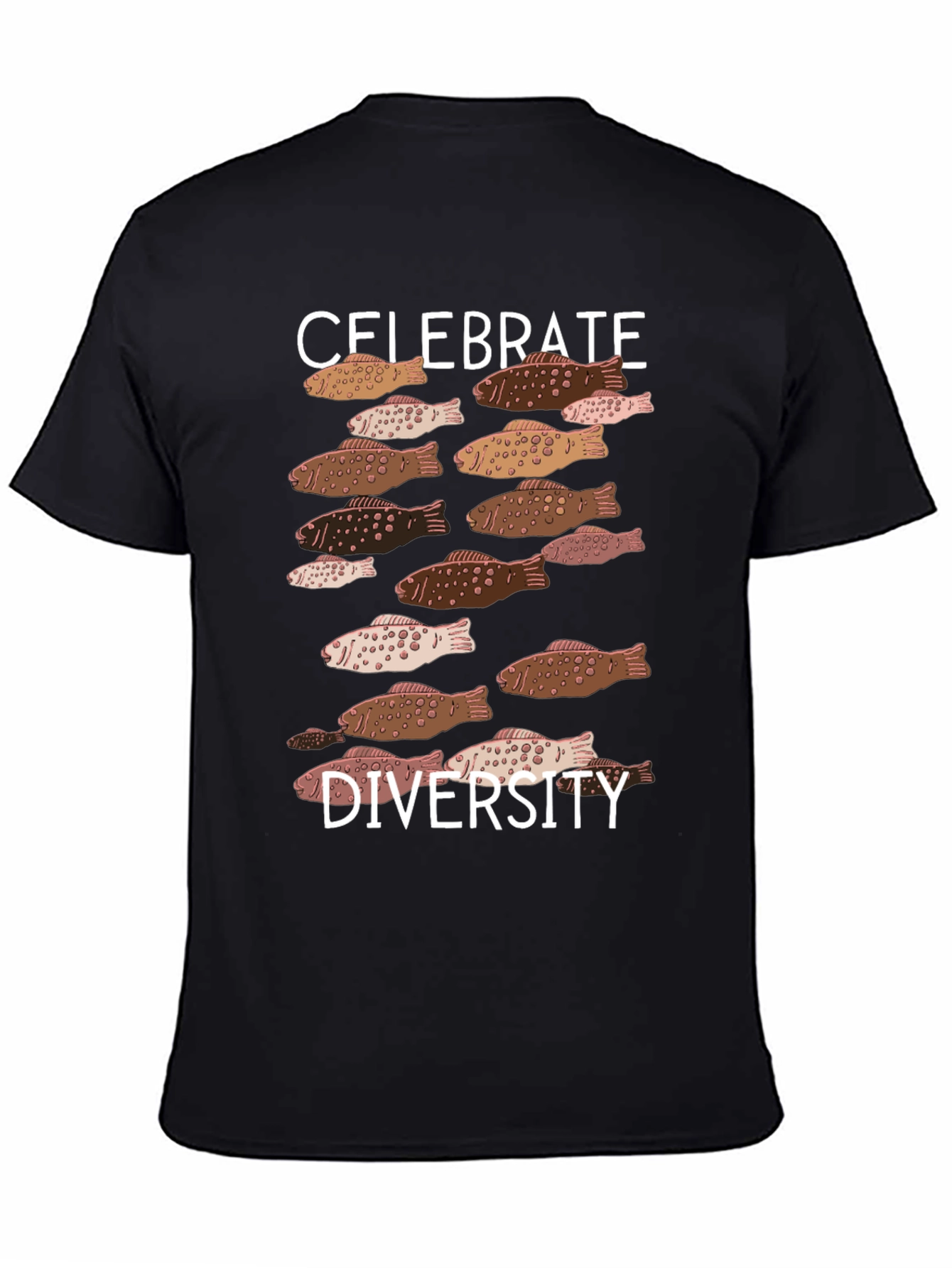 Black Celebrate Diversity Graphic Tee view 4