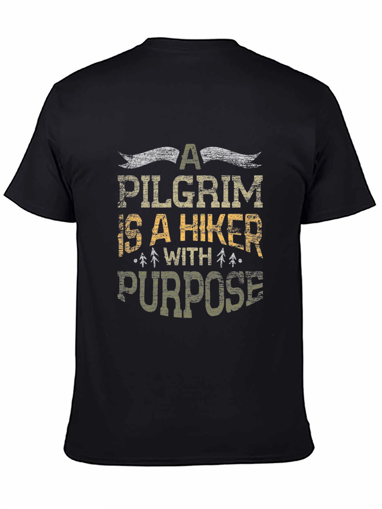 Black Pilgrim Hiker Purpose T-Shirt - Black view 4