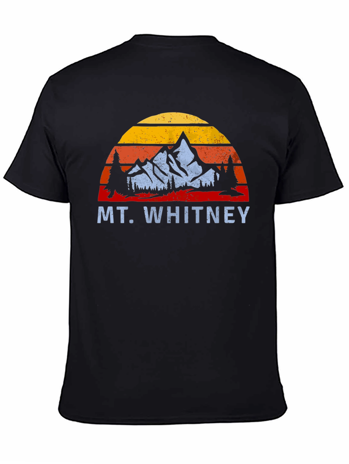Black Mt. Whitney Retro Sunset T-Shirt view 4