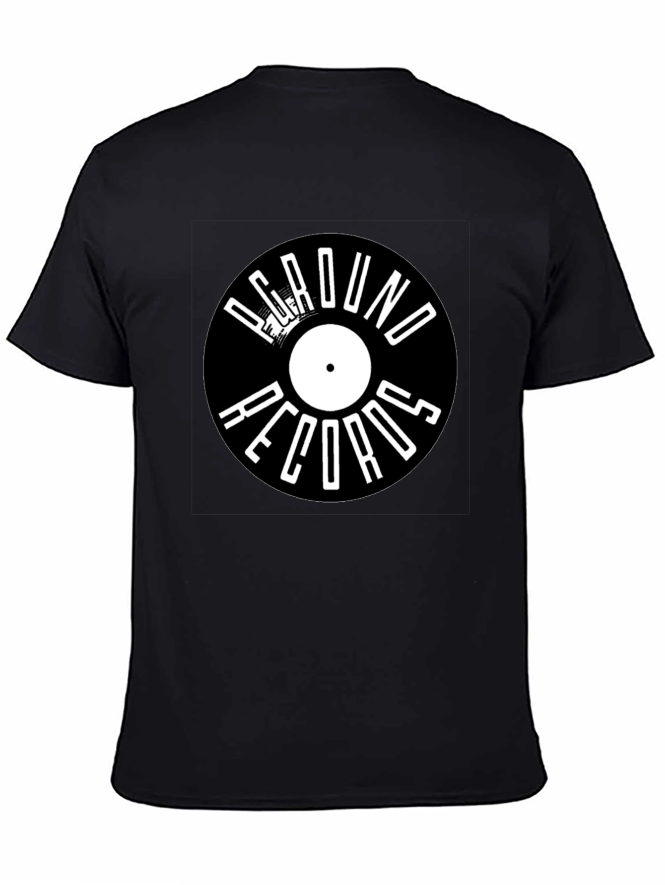 Black Underground Records Vinyl T-Shirt view 4