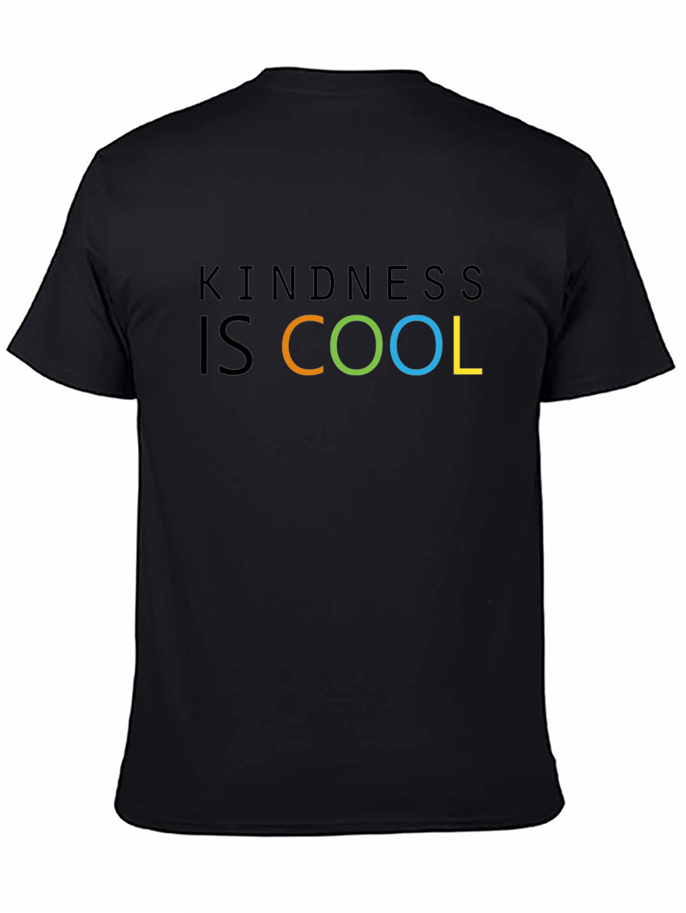 Black Kindness is Cool Graphic Tee - Black view 4