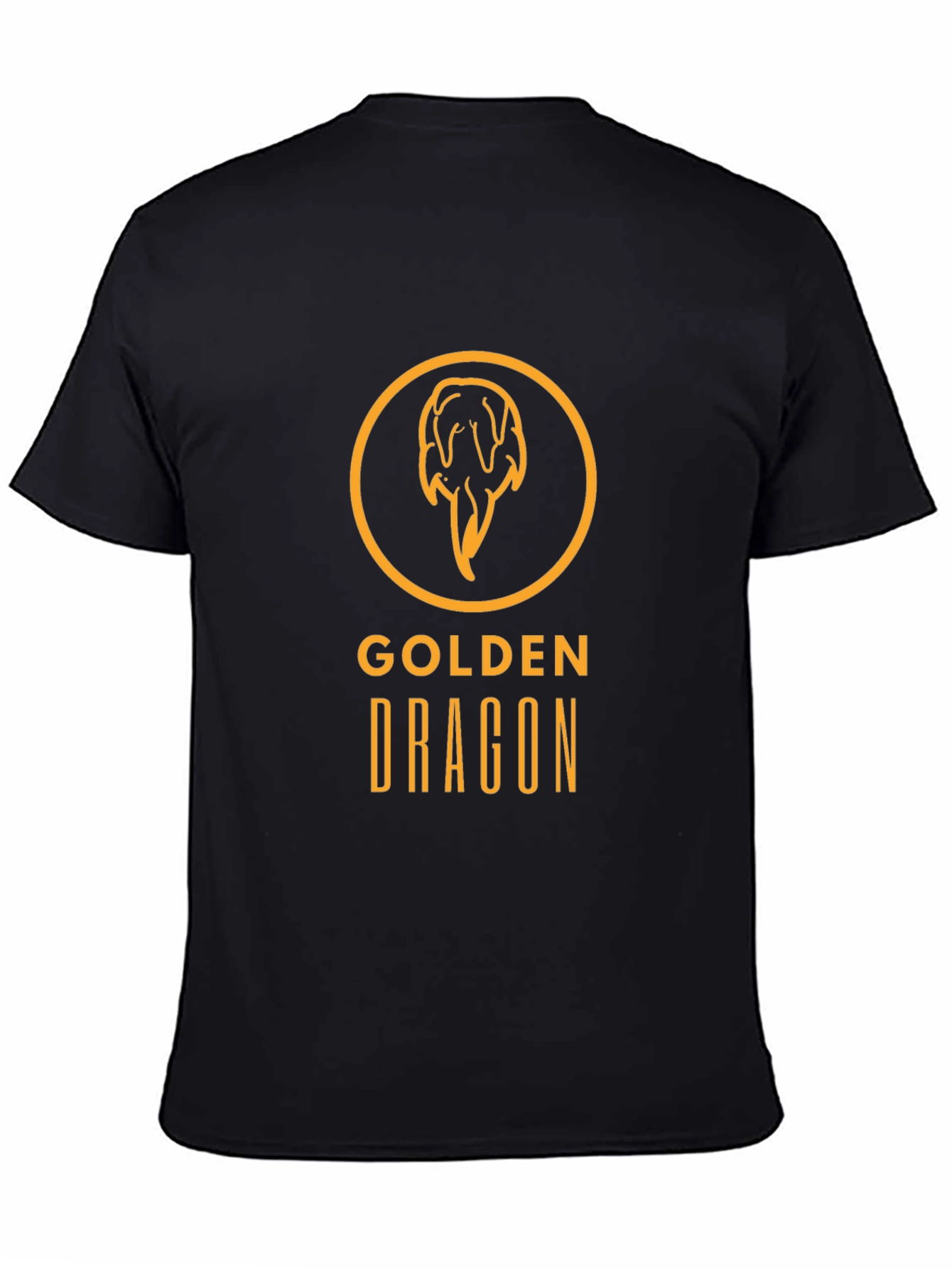 Black Golden Dragon Graphic Tee - Stylish Men's T-Shirt view 4
