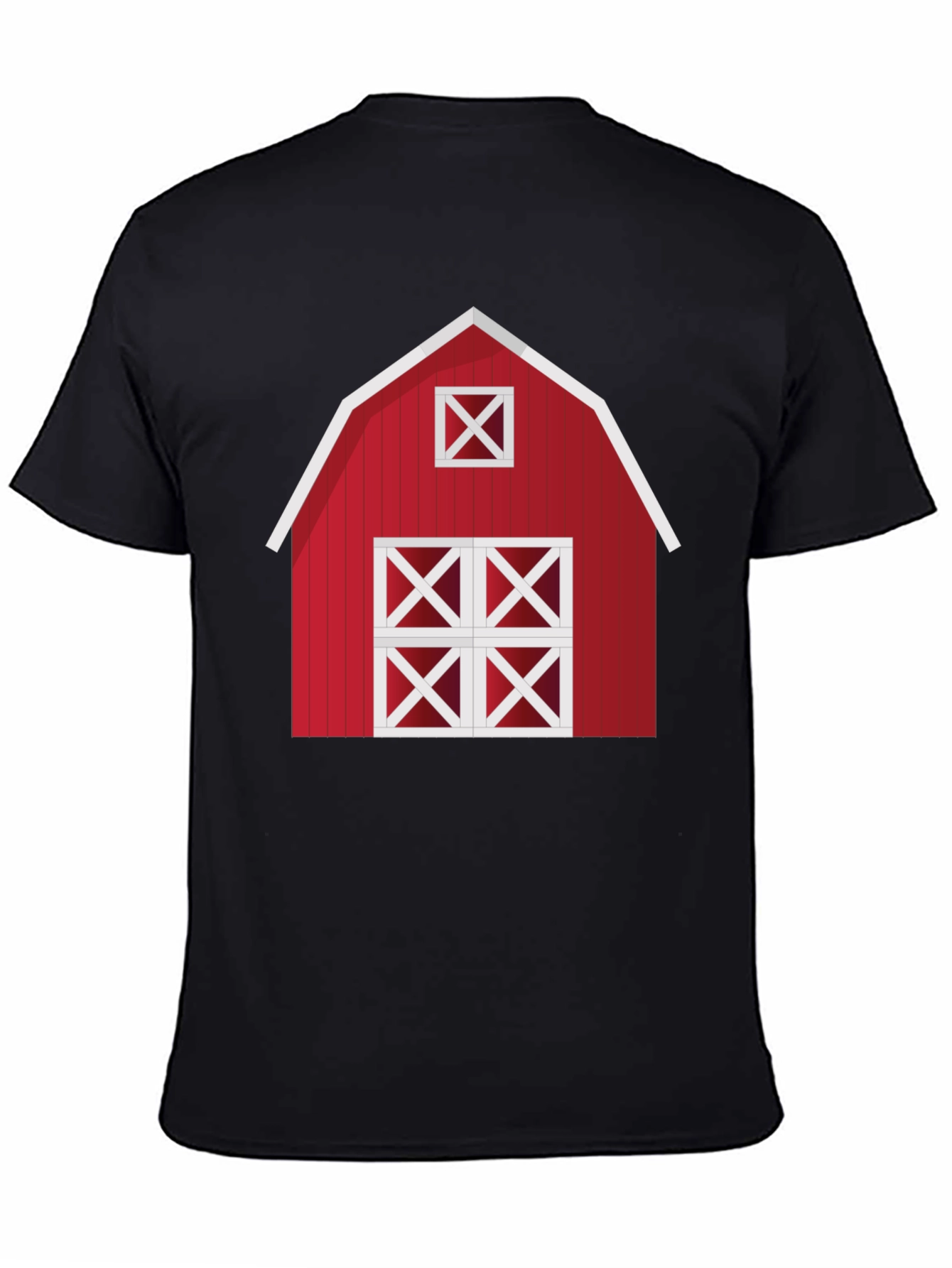 Black Red Barn Graphic Tee - Farmhouse Style view 4