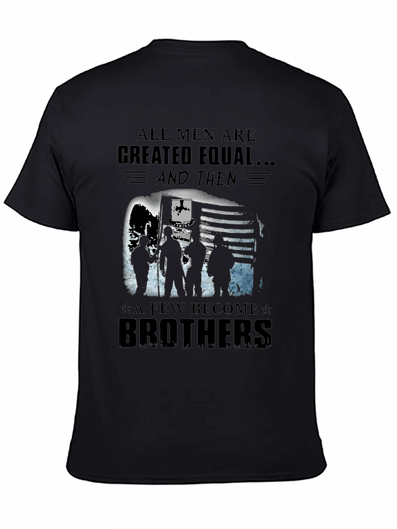 Black Brotherhood Graphic Tee - All Men Created Equal view 4