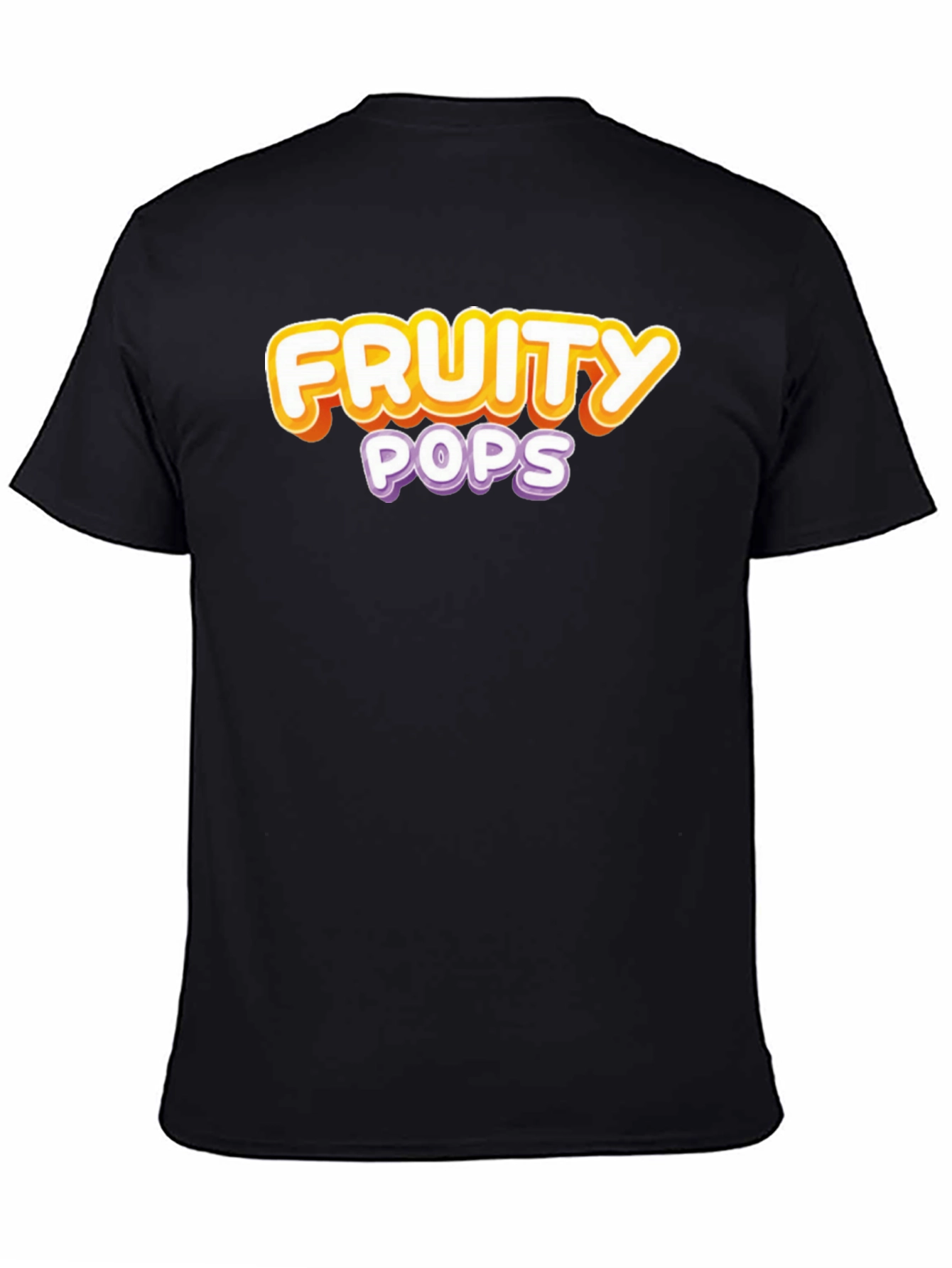 Black Fruity Pops Graphic Tee - Fun Casual Style view 4
