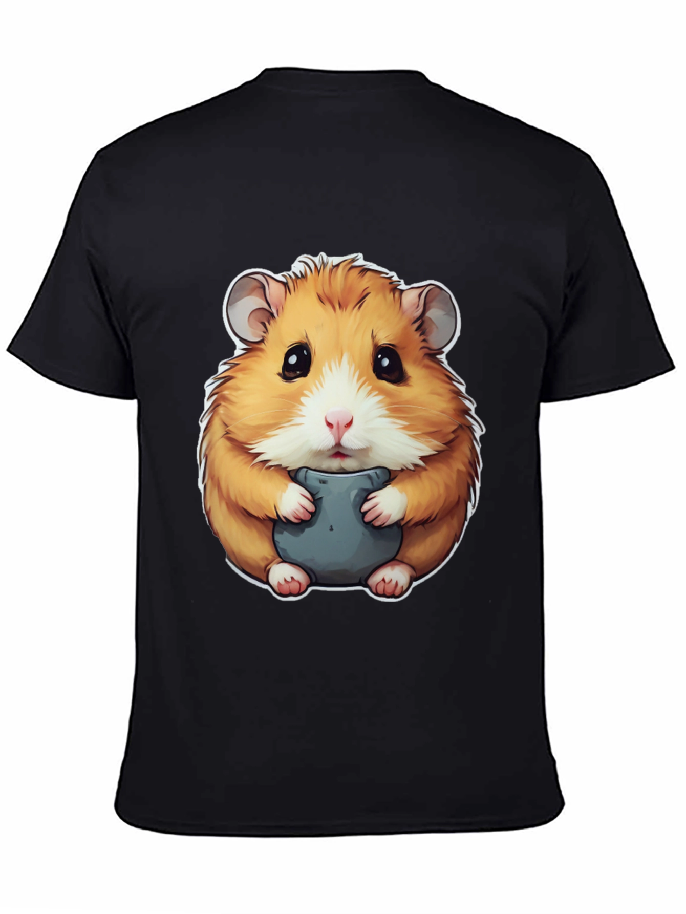 Black Hamster Graphic Tee - Cute Animal Design view 4
