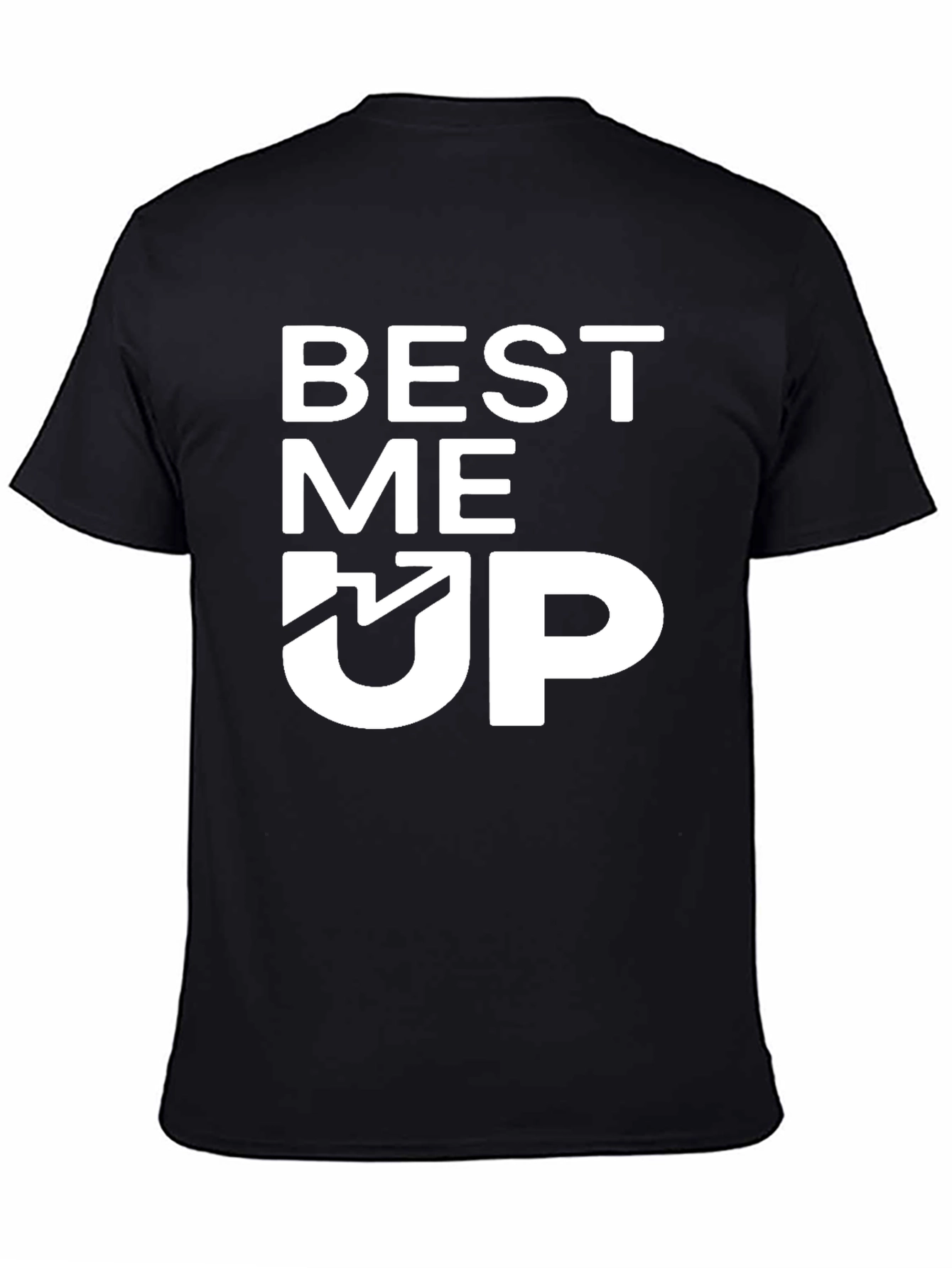 Black Best Me Up Graphic Tee - Soft Cotton Blend view 4