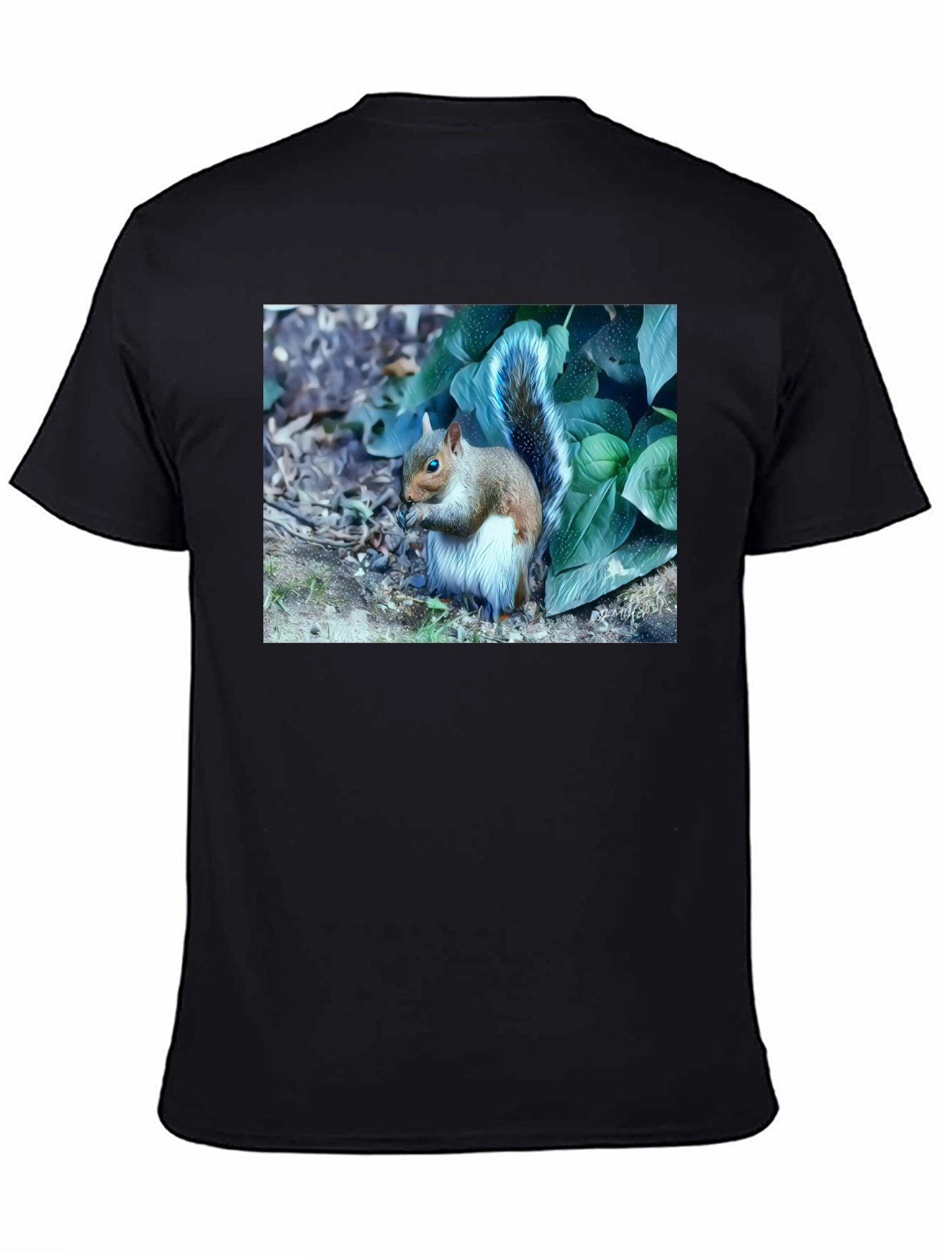 Black Squirrel T-Shirt: Nature Lover's Tee view 4
