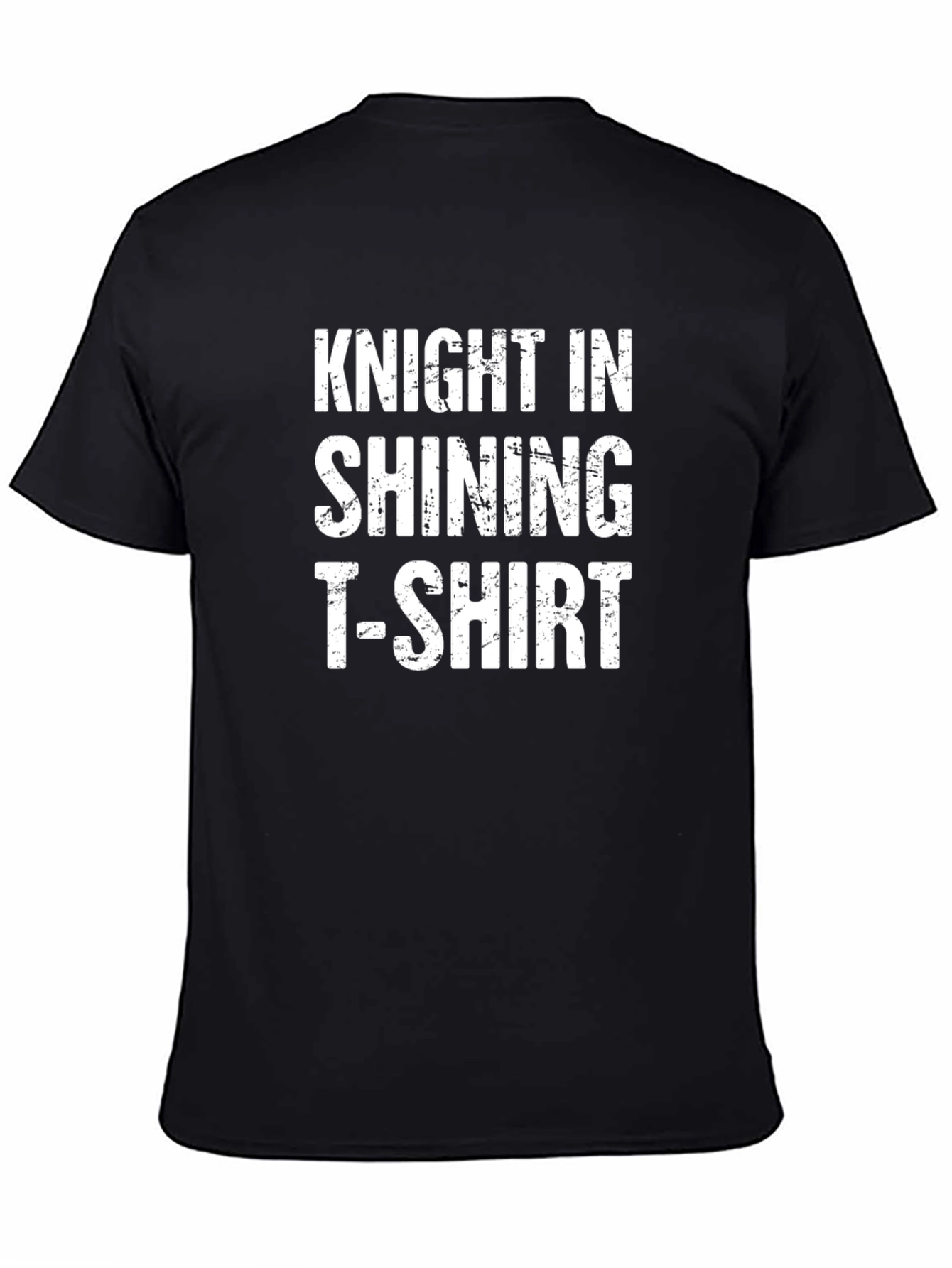 Black Knight in Shining T-Shirt - Humorous Graphic Tee view 4